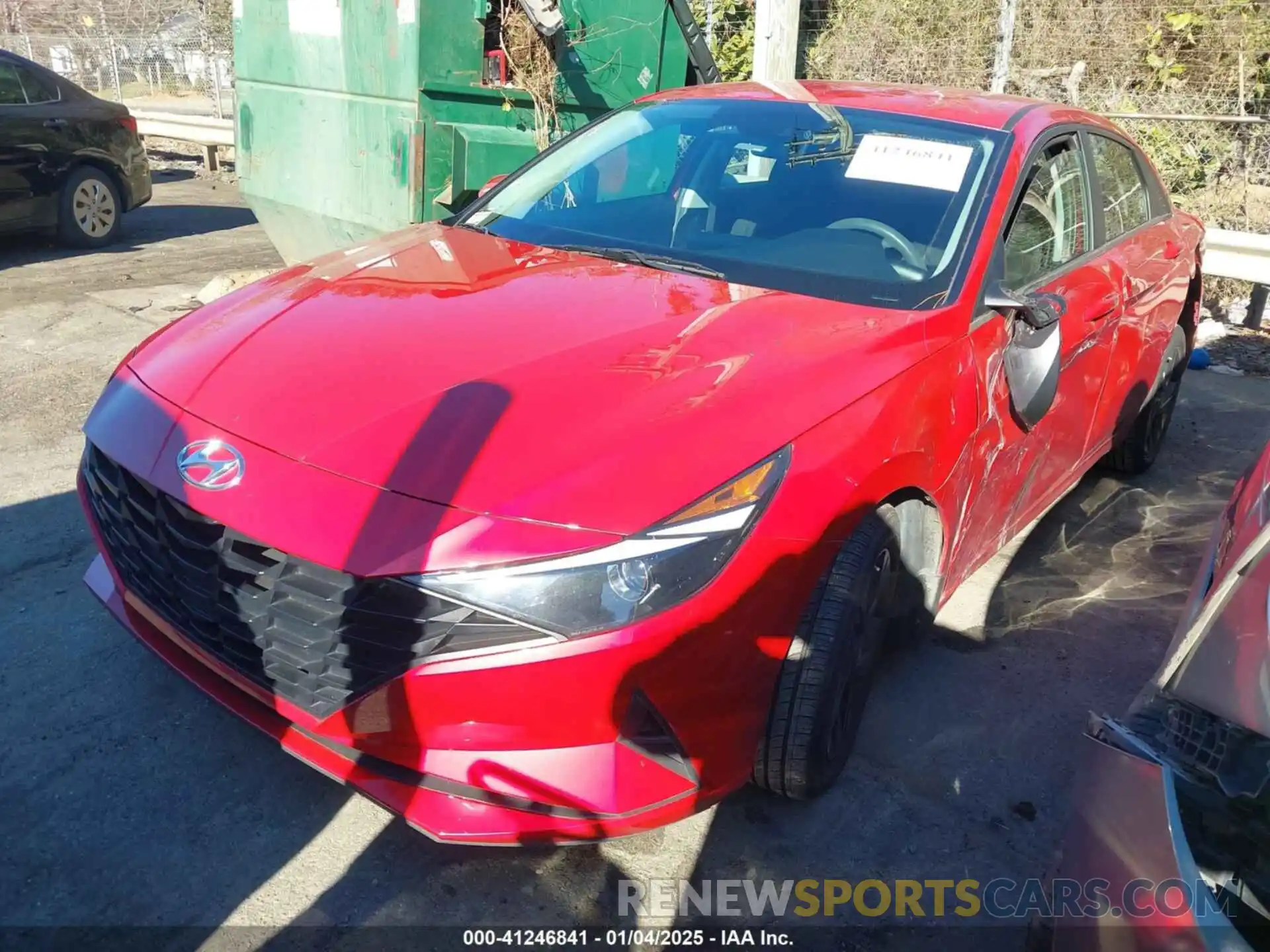 2 Photograph of a damaged car 5NPLM4AG0NH070483 HYUNDAI ELANTRA 2022