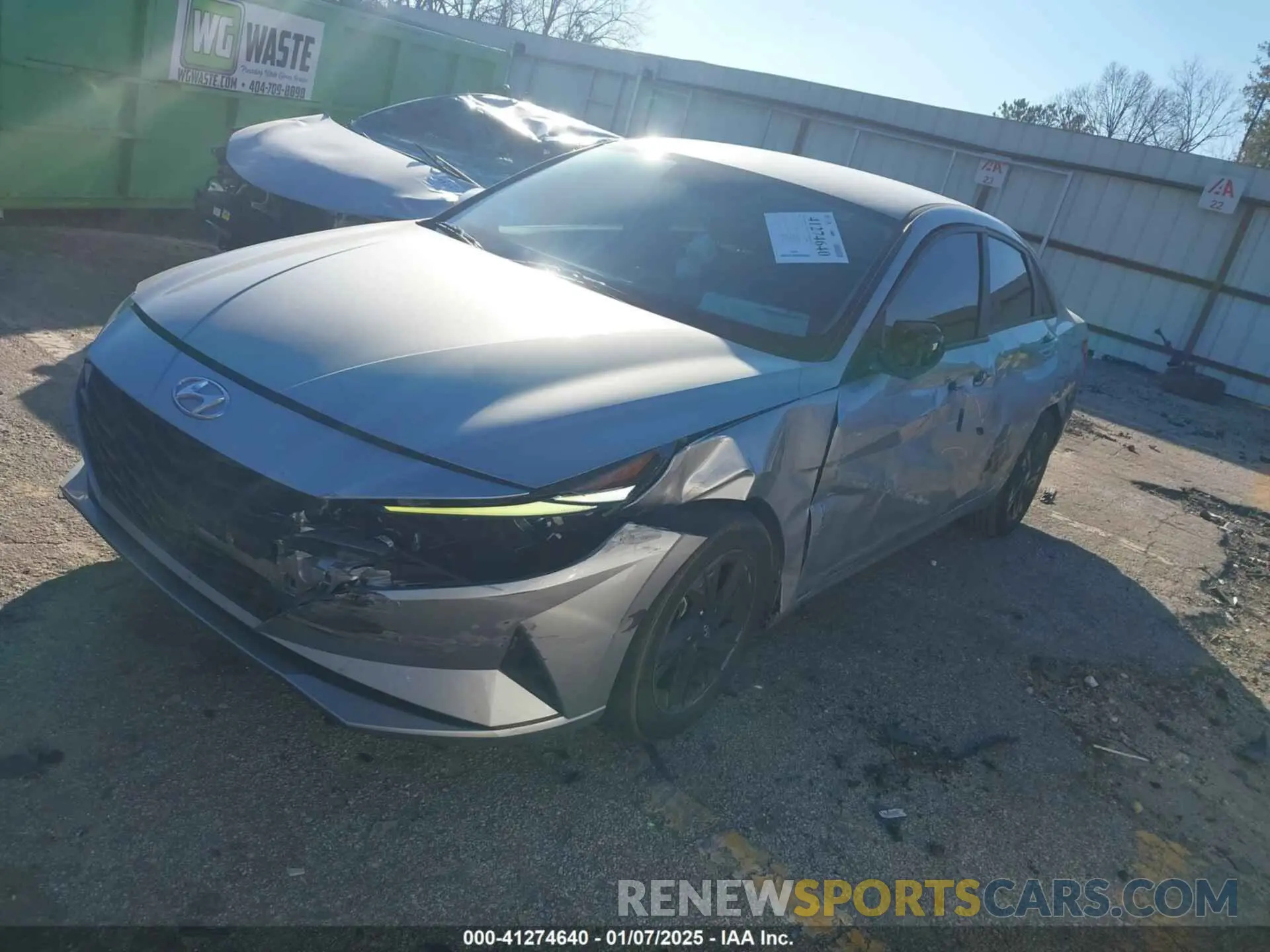 2 Photograph of a damaged car 5NPLM4AG1NH059086 HYUNDAI ELANTRA 2022
