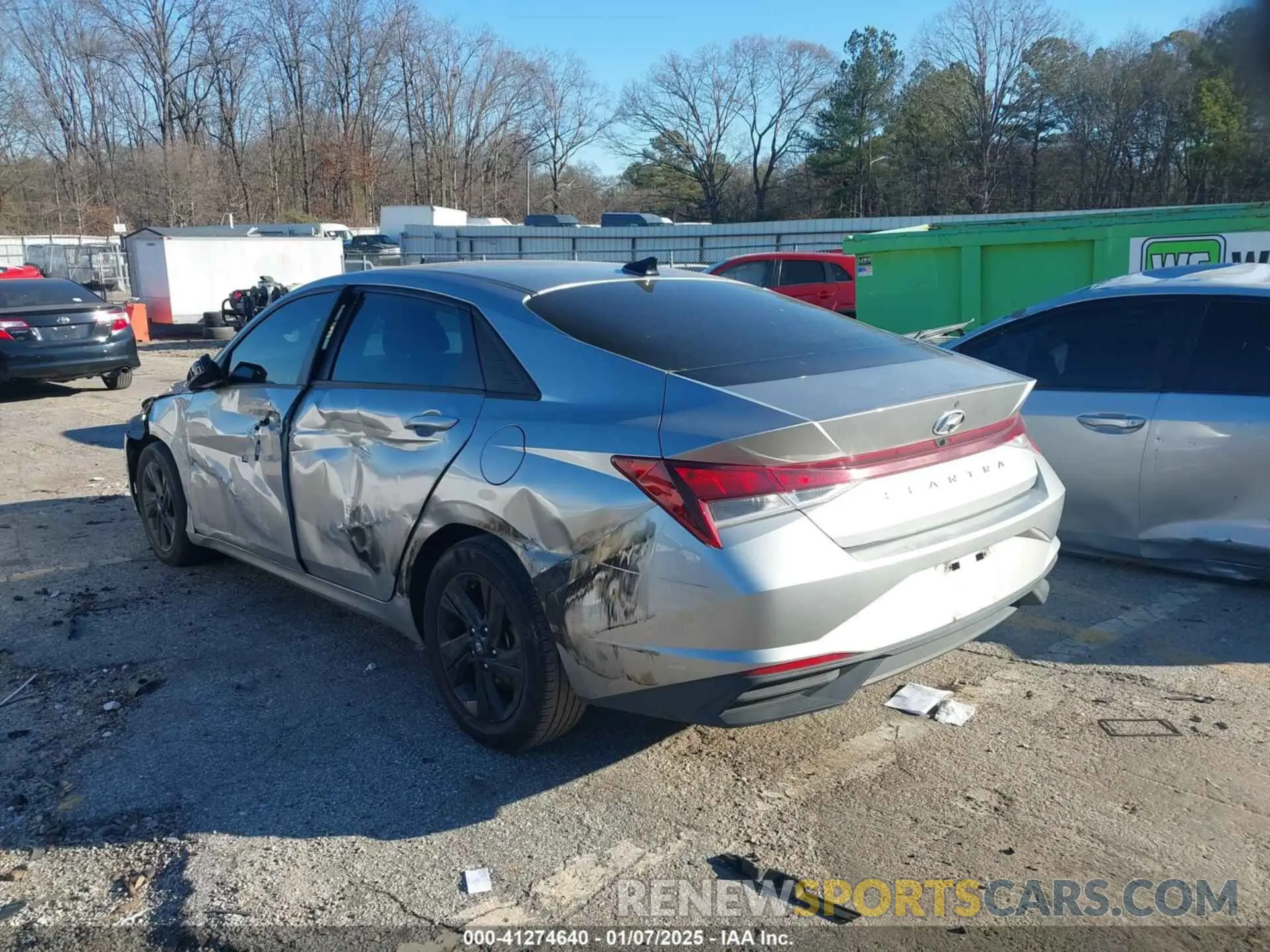 3 Photograph of a damaged car 5NPLM4AG1NH059086 HYUNDAI ELANTRA 2022
