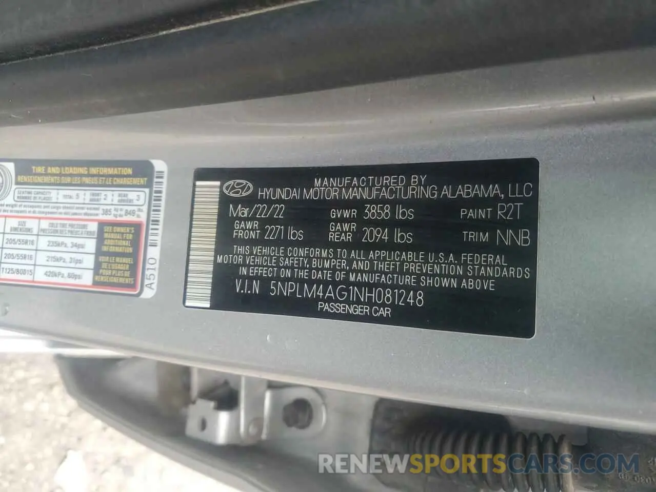 14 Photograph of a damaged car 5NPLM4AG1NH081248 HYUNDAI ELANTRA 2022