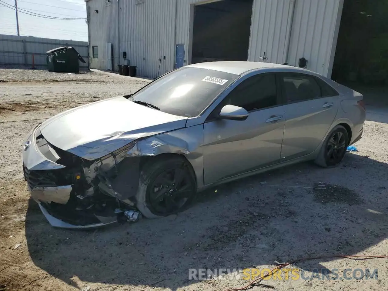 1 Photograph of a damaged car 5NPLM4AG1NH083467 HYUNDAI ELANTRA 2022
