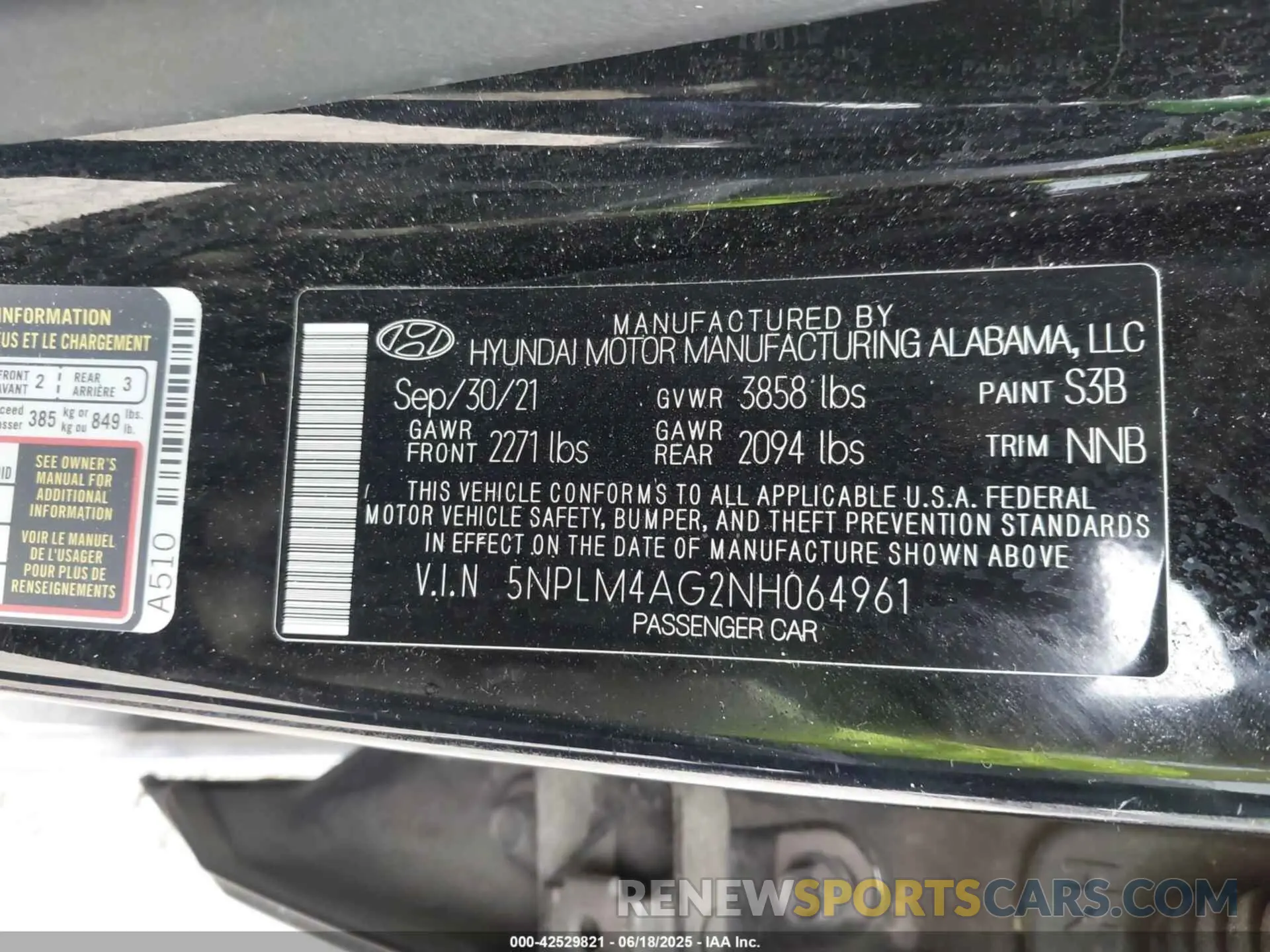 9 Photograph of a damaged car 5NPLM4AG2NH064961 HYUNDAI ELANTRA 2022