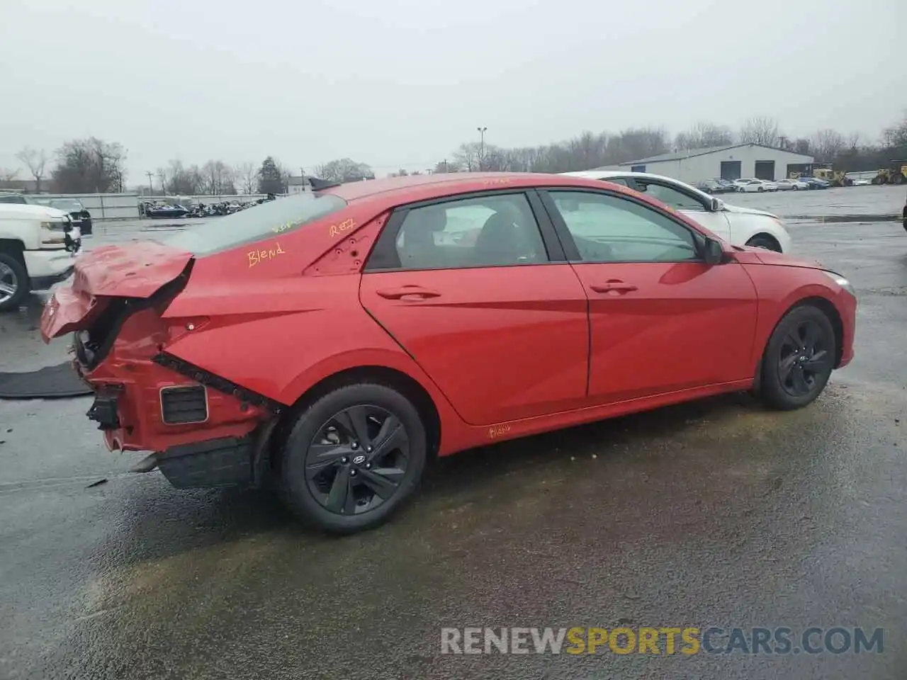 3 Photograph of a damaged car 5NPLM4AG2NH086118 HYUNDAI ELANTRA 2022