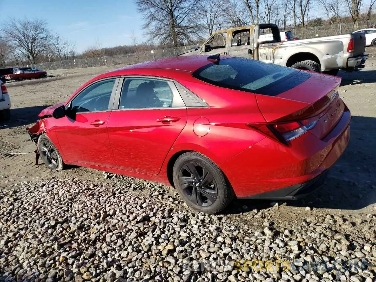 2 Photograph of a damaged car 5NPLM4AG3NH054651 HYUNDAI ELANTRA 2022