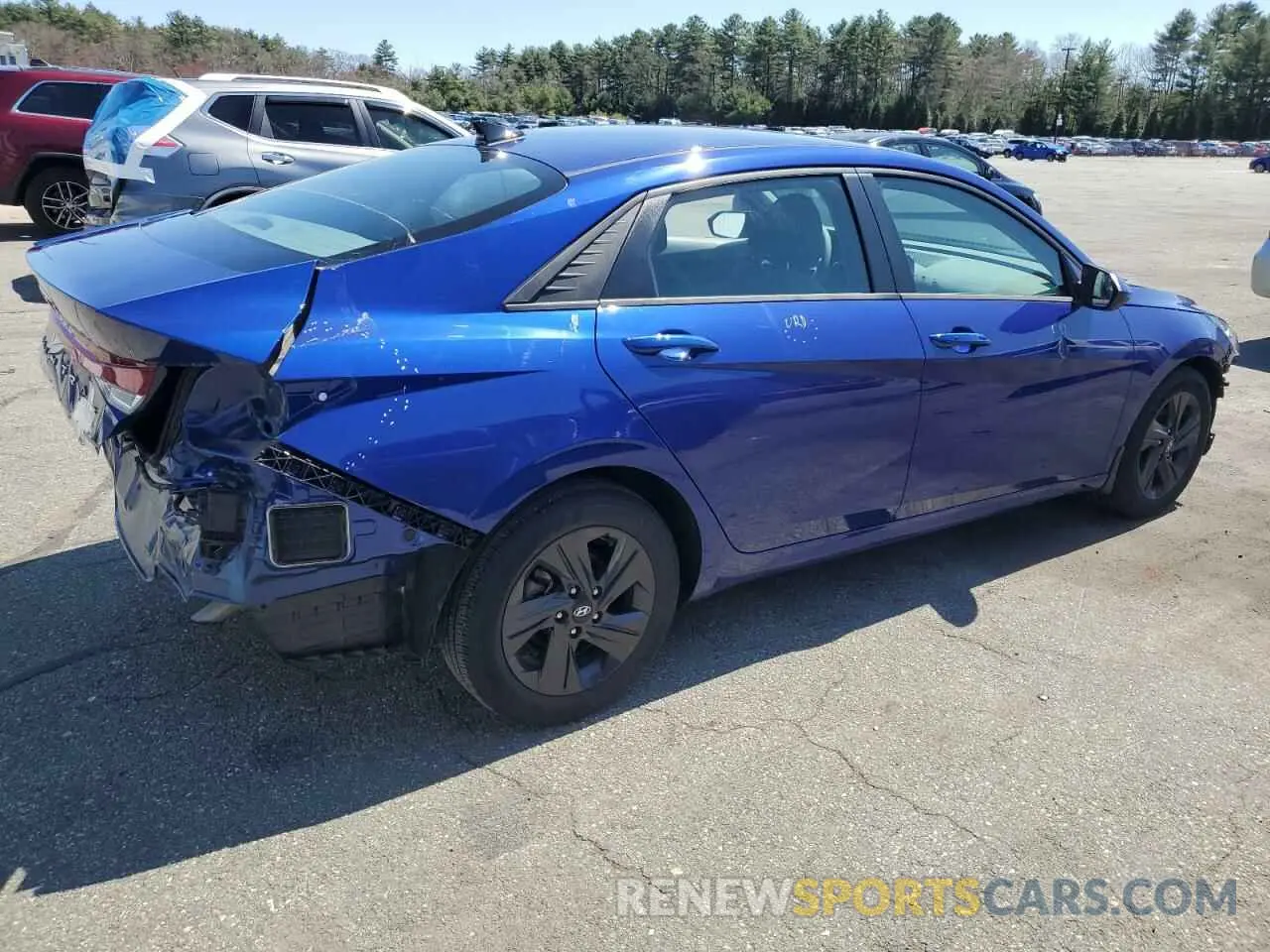 3 Photograph of a damaged car 5NPLM4AG5NH074965 HYUNDAI ELANTRA 2022