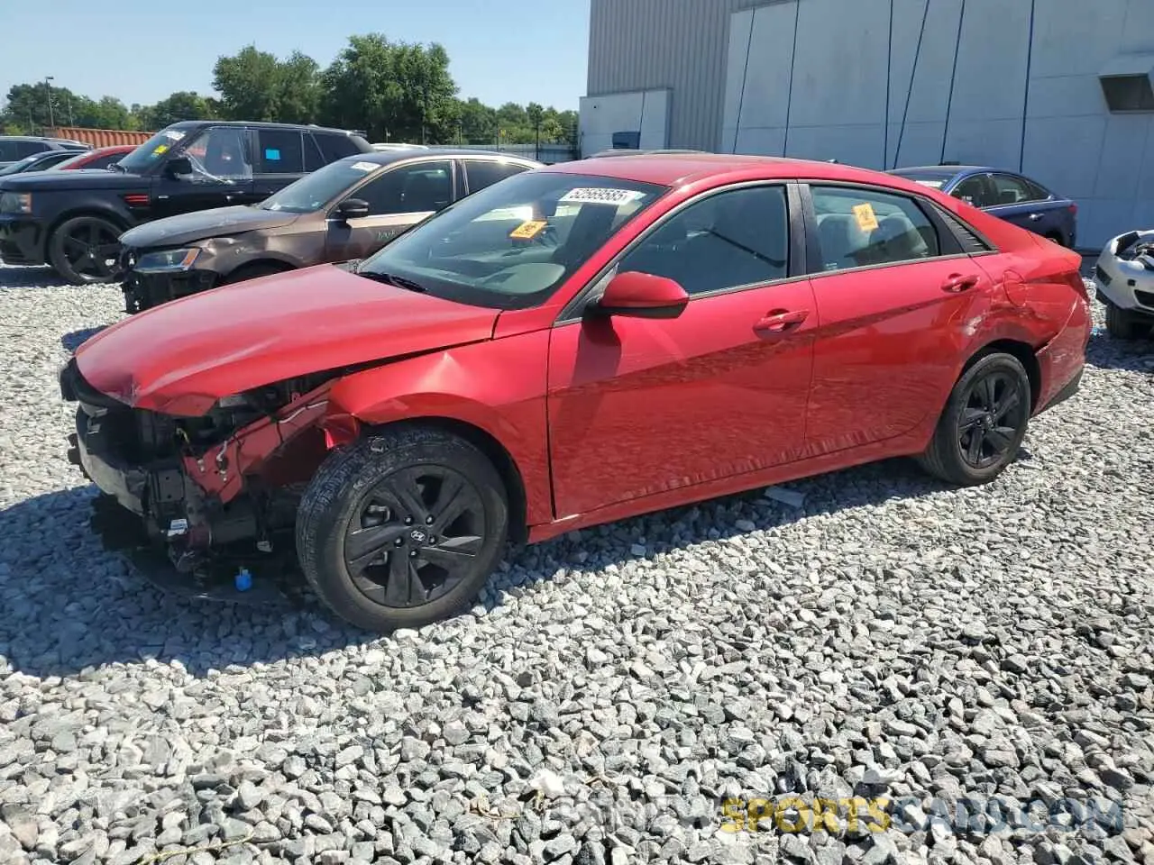 1 Photograph of a damaged car 5NPLM4AG6NH079026 HYUNDAI ELANTRA 2022