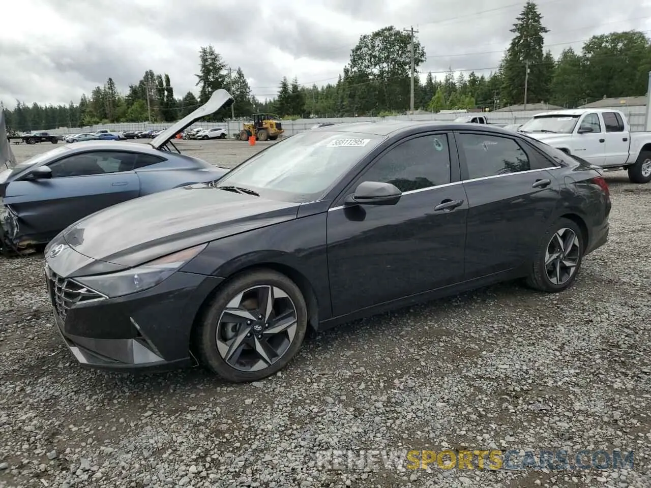 1 Photograph of a damaged car 5NPLN4AG0NH053115 HYUNDAI ELANTRA 2022