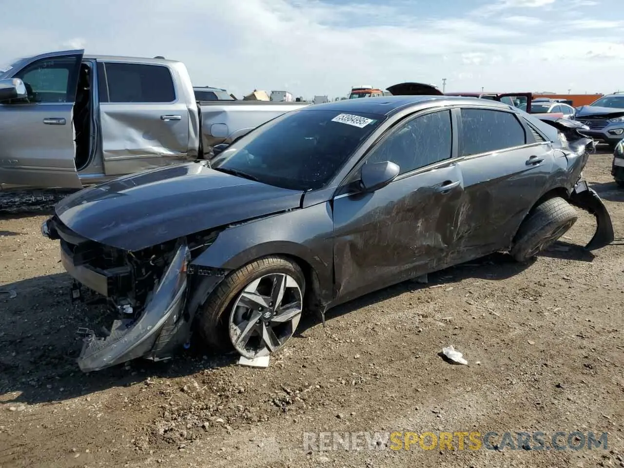 1 Photograph of a damaged car 5NPLN4AG1NH055584 HYUNDAI ELANTRA 2022