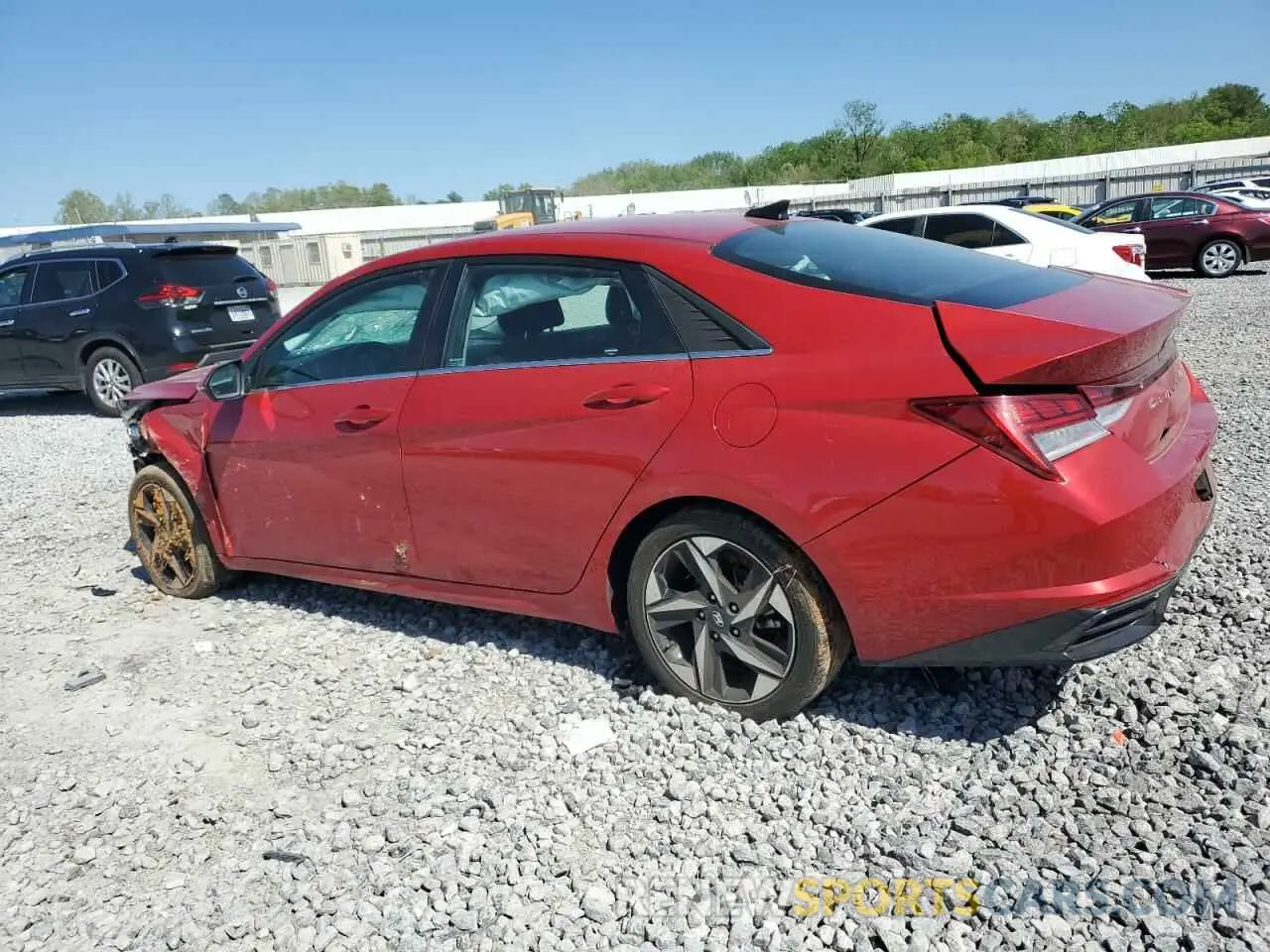 2 Photograph of a damaged car 5NPLN4AG1NH058369 HYUNDAI ELANTRA 2022