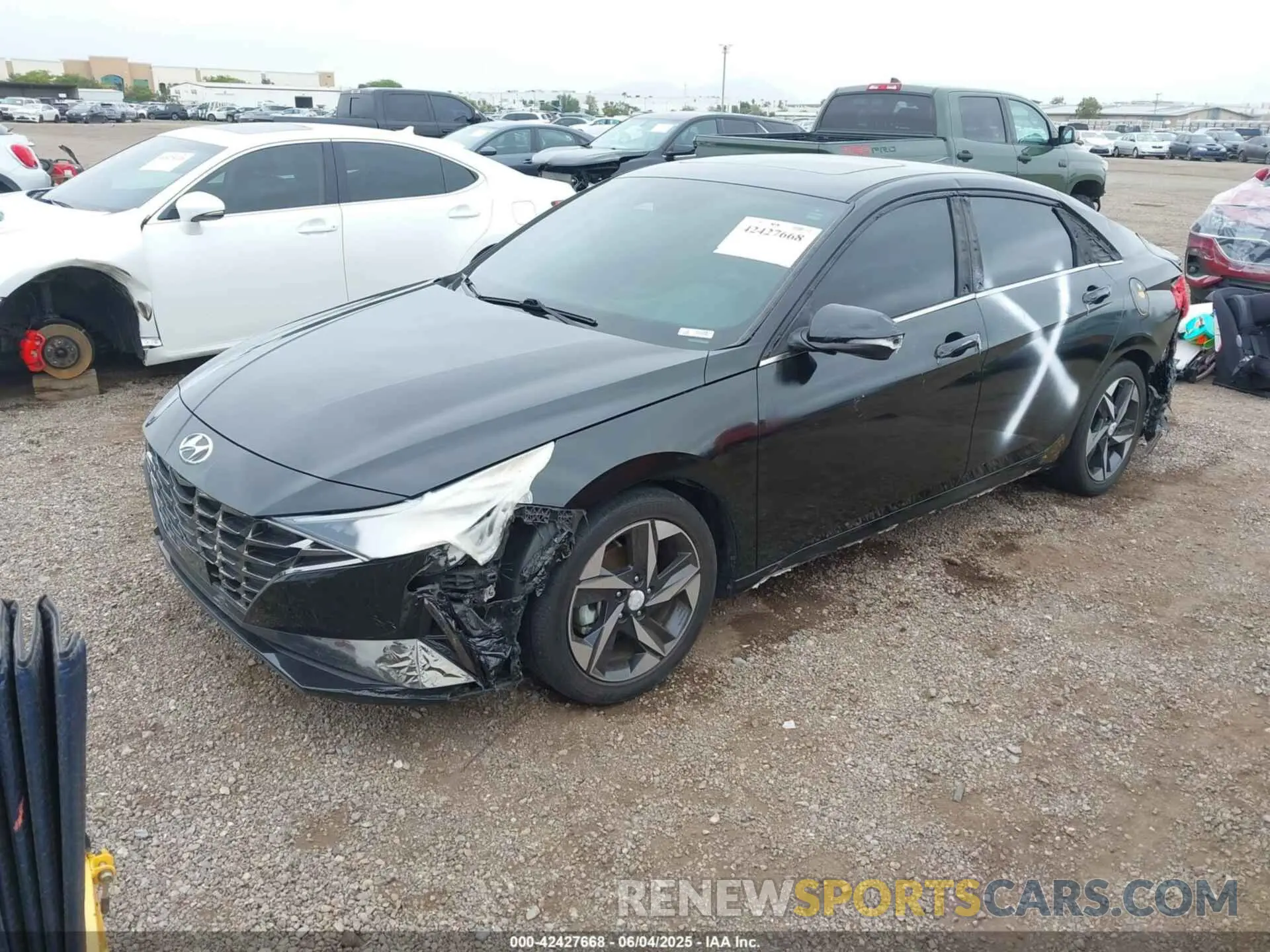 2 Photograph of a damaged car 5NPLN4AG6NH072204 HYUNDAI ELANTRA 2022