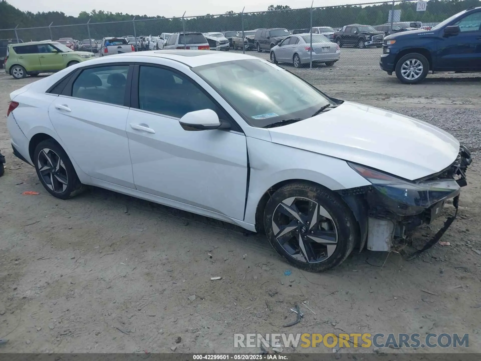 1 Photograph of a damaged car 5NPLN4AG7NH068727 HYUNDAI ELANTRA 2022