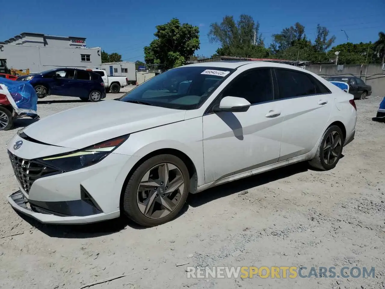 1 Photograph of a damaged car 5NPLN4AG7NH083762 HYUNDAI ELANTRA 2022