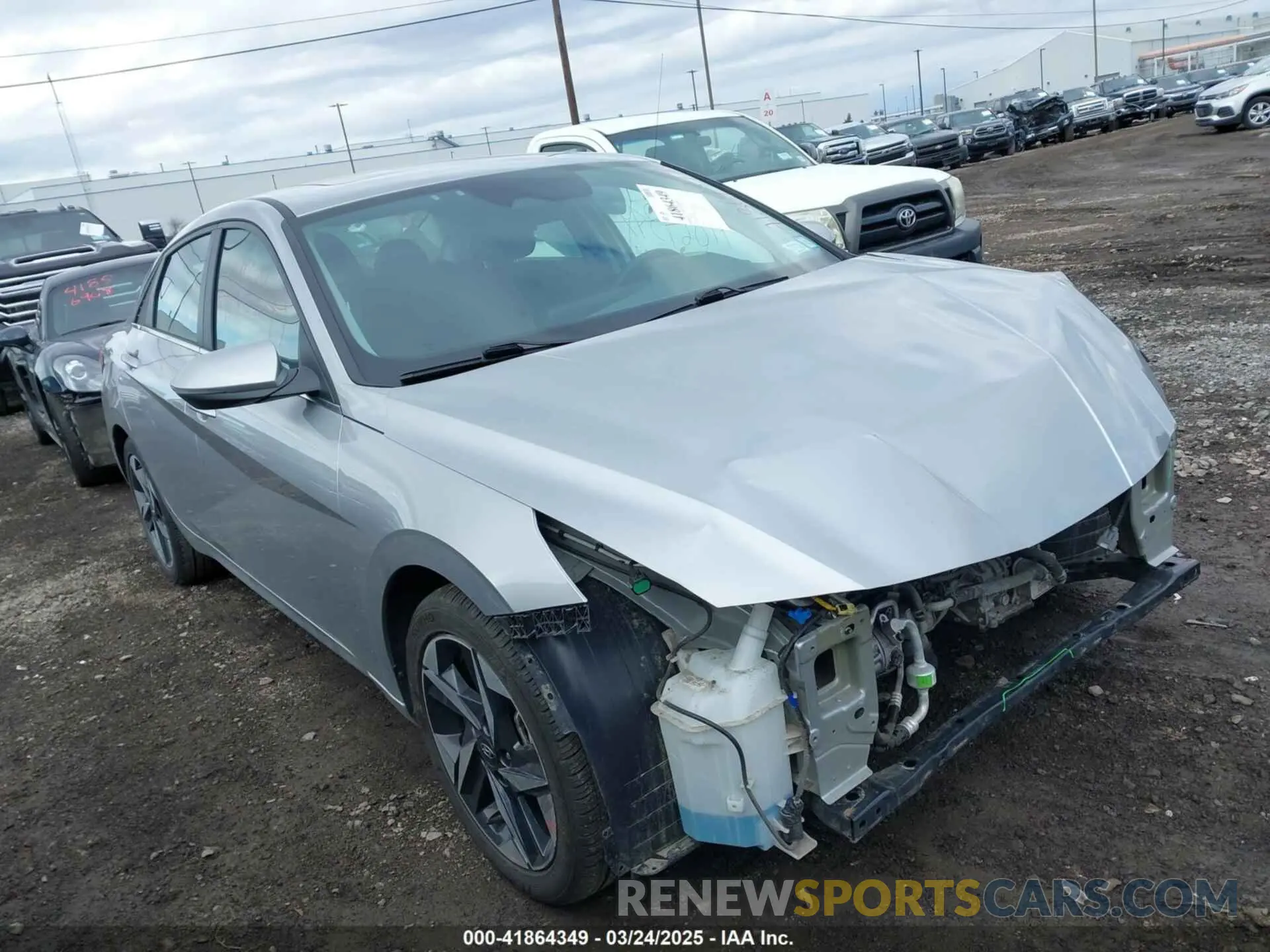 1 Photograph of a damaged car 5NPLN4AG9NH078241 HYUNDAI ELANTRA 2022