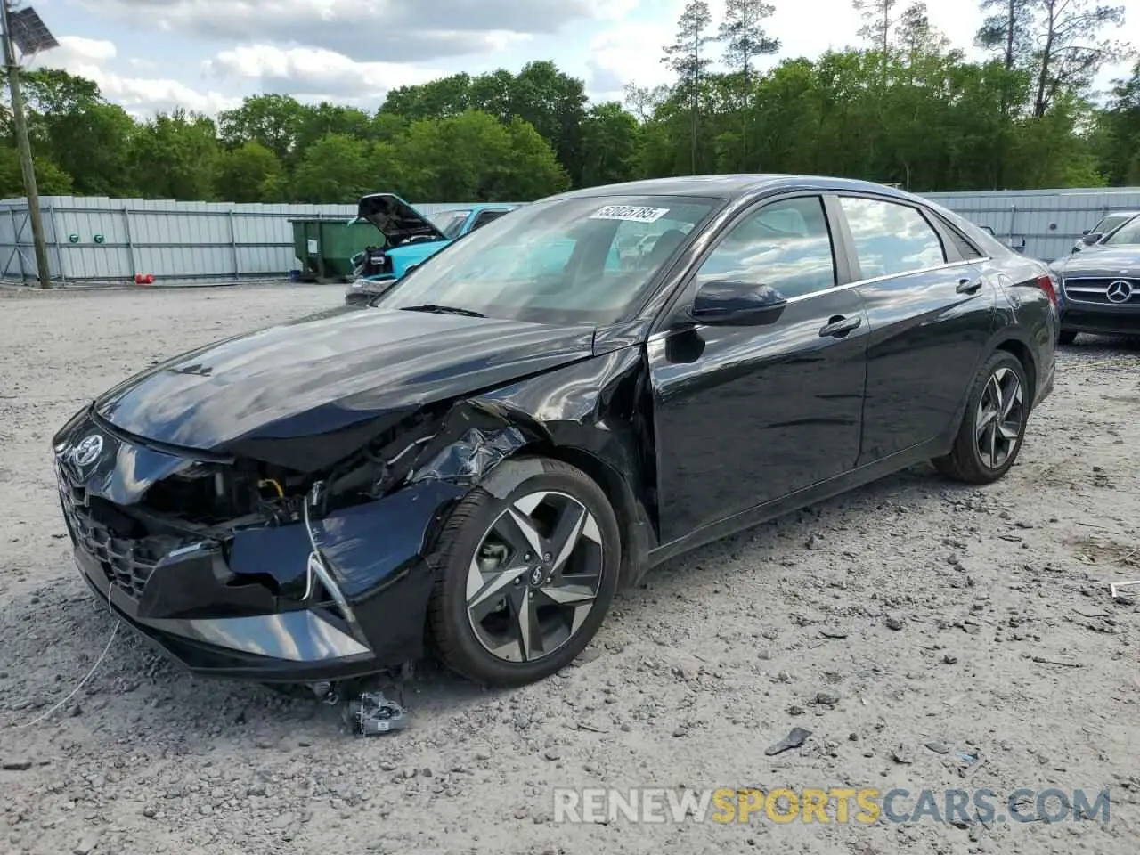 1 Photograph of a damaged car 5NPLP4AG6NH068079 HYUNDAI ELANTRA 2022