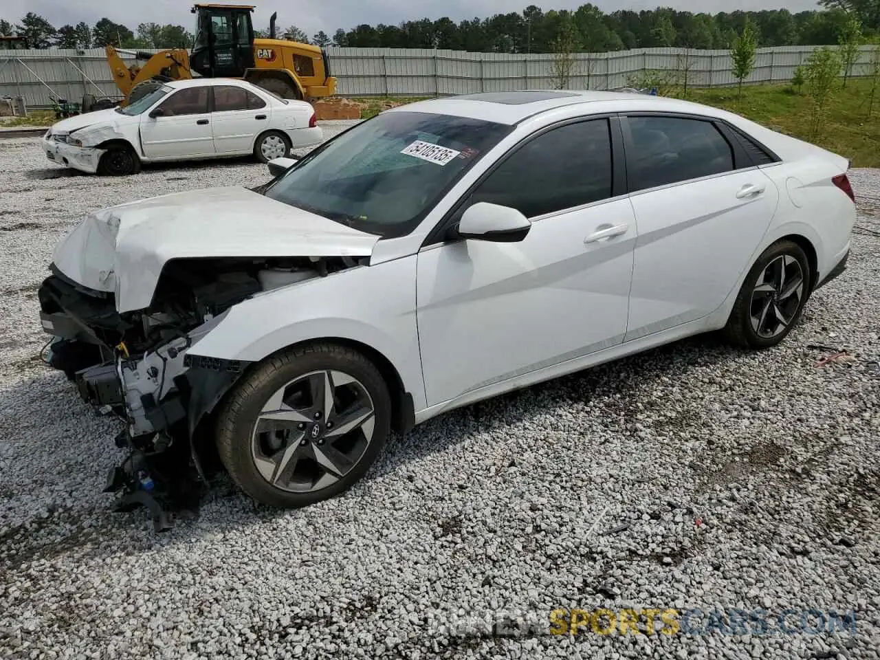 1 Photograph of a damaged car 5NPLP4AG6NH069524 HYUNDAI ELANTRA 2022