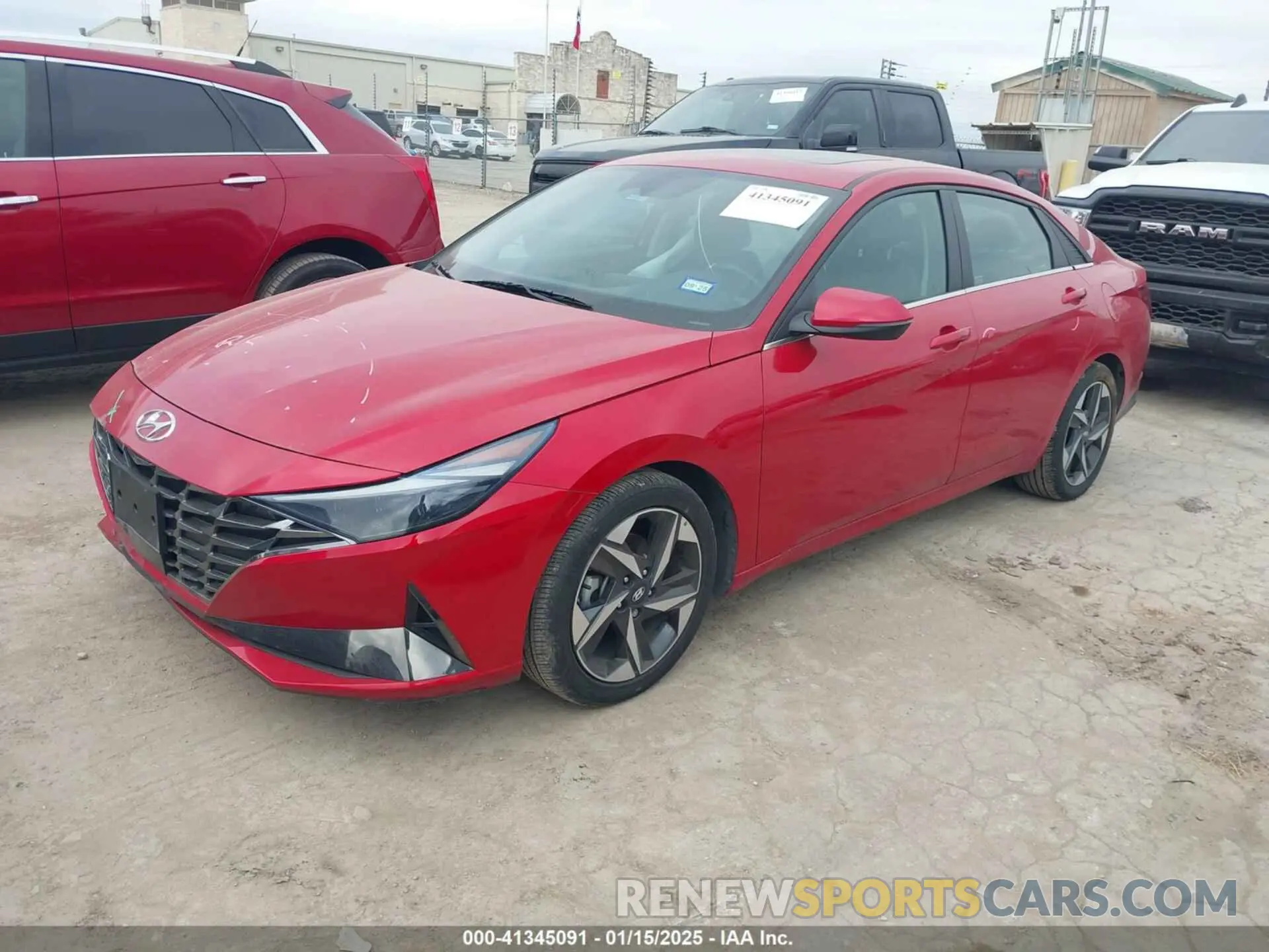 2 Photograph of a damaged car 5NPLP4AG7NH076157 HYUNDAI ELANTRA 2022