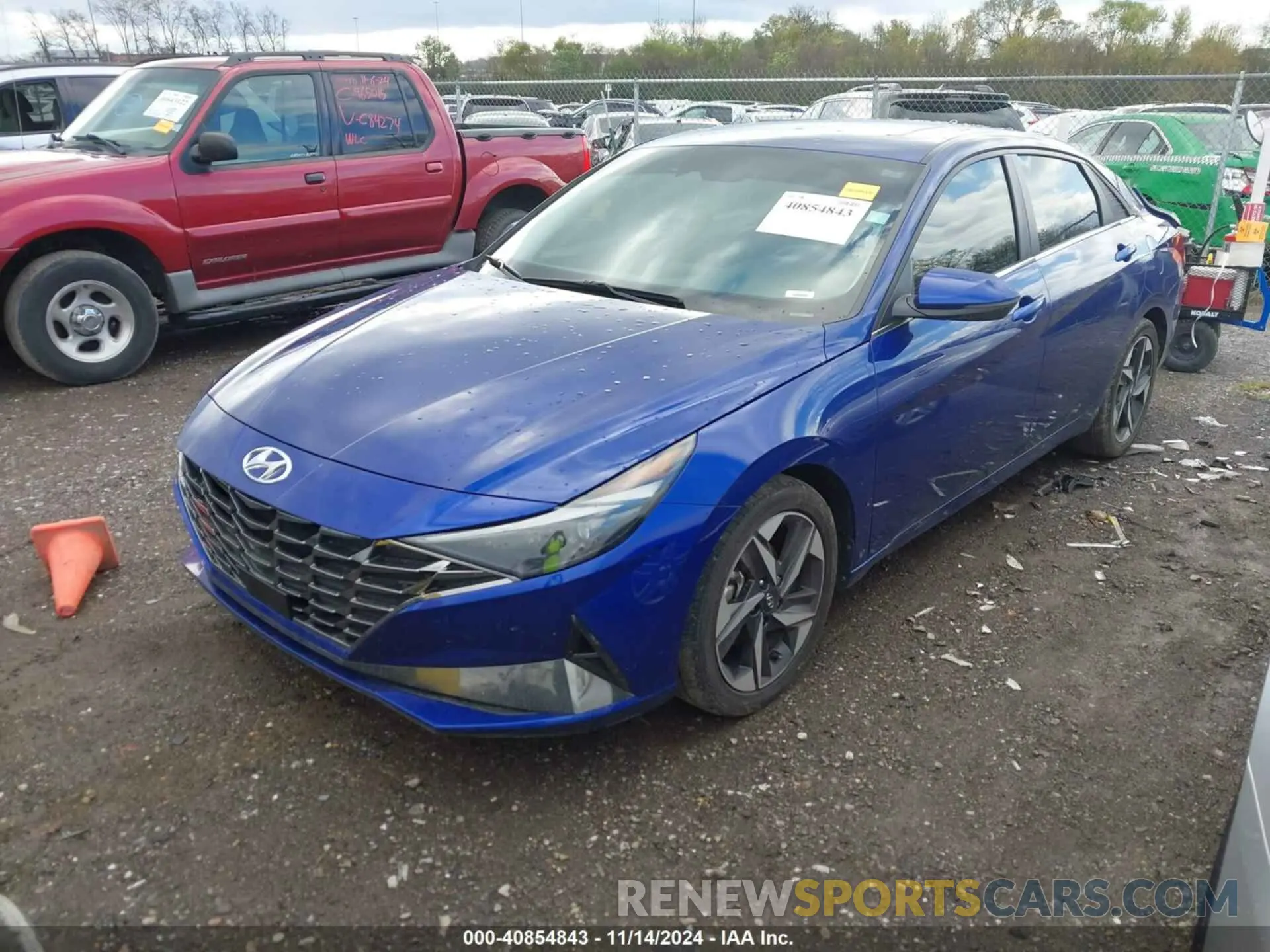 2 Photograph of a damaged car 5NPLP4AG8NH065295 HYUNDAI ELANTRA 2022