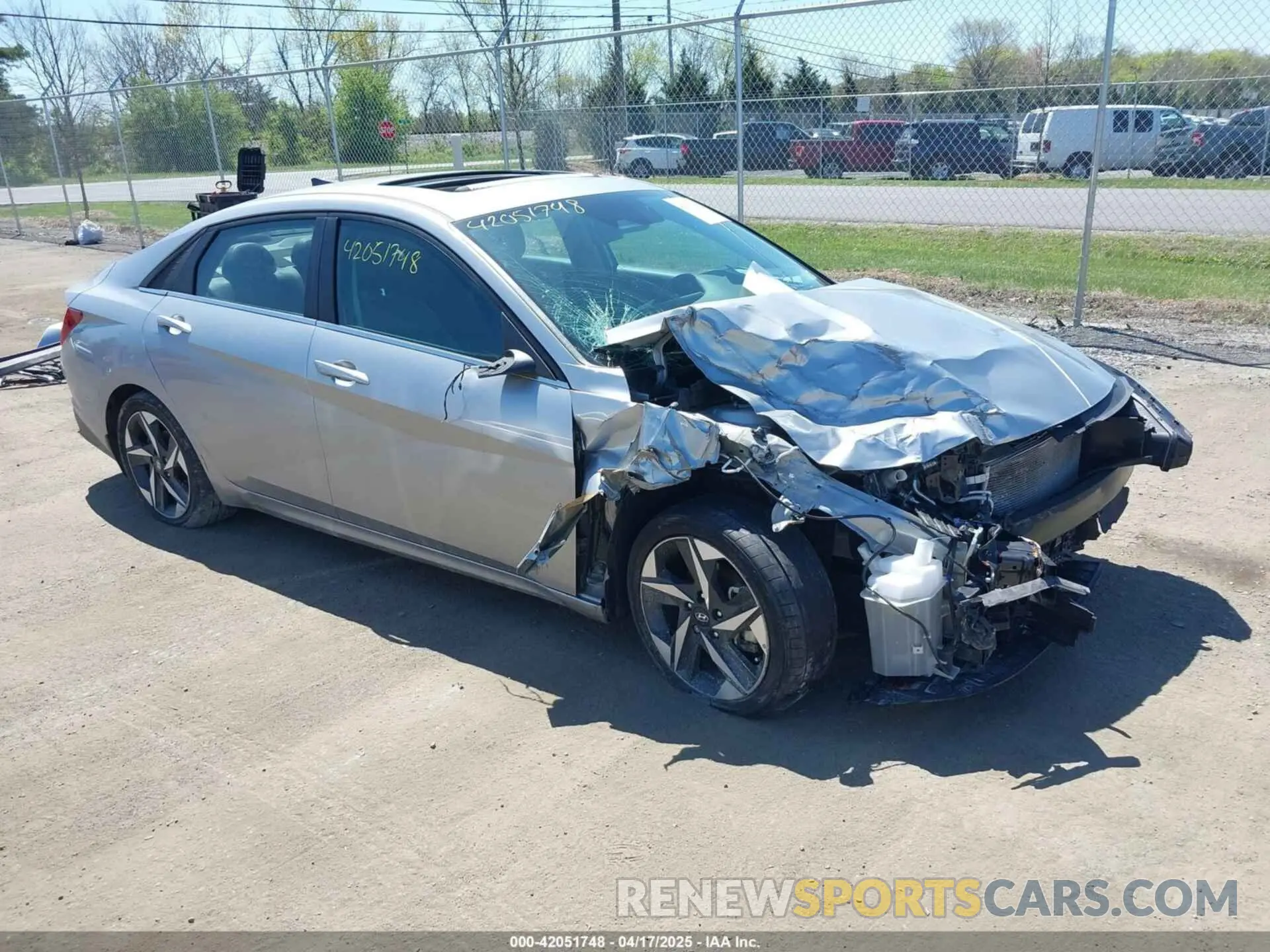 1 Photograph of a damaged car 5NPLP4AG8NH078032 HYUNDAI ELANTRA 2022