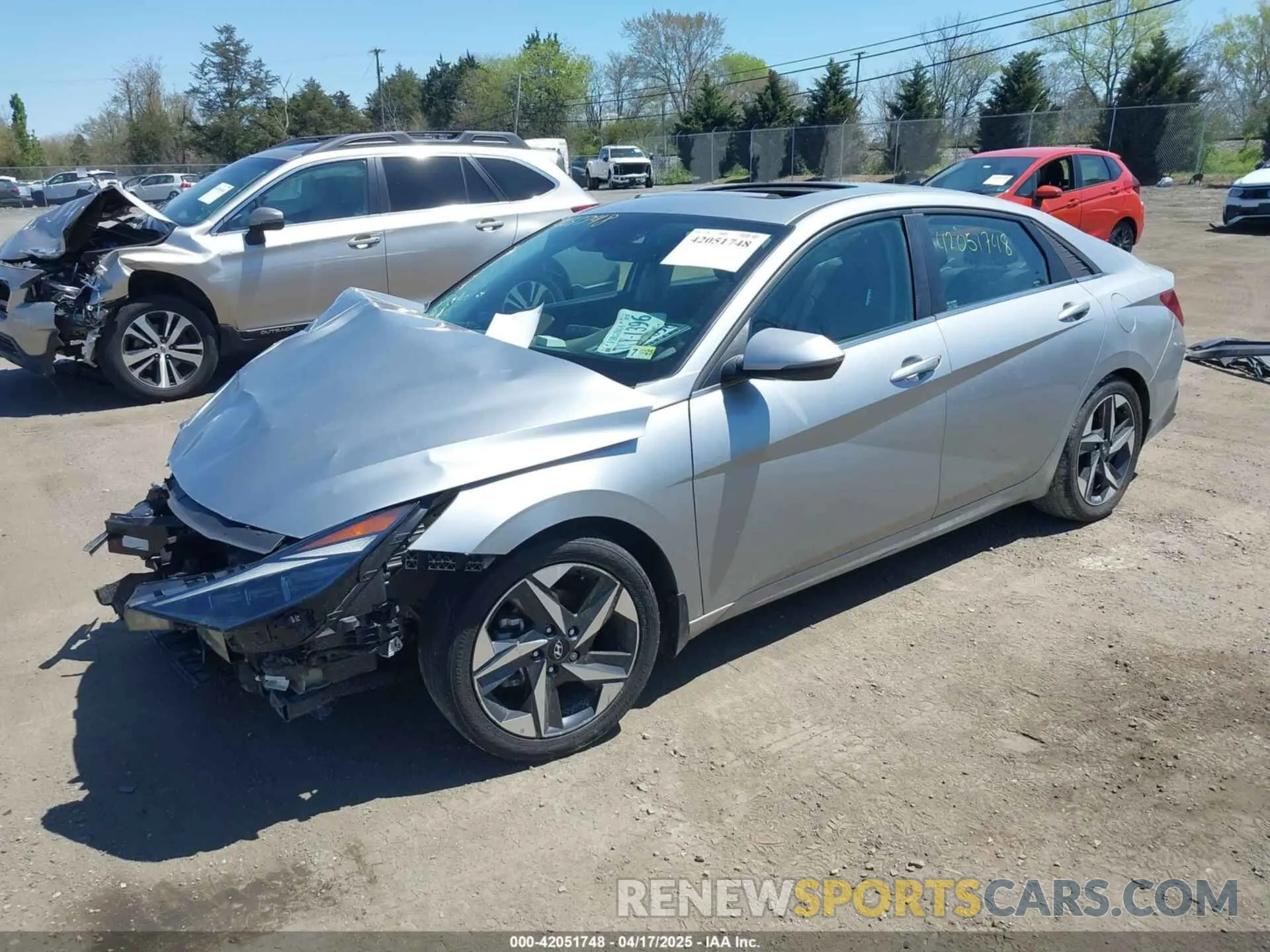 2 Photograph of a damaged car 5NPLP4AG8NH078032 HYUNDAI ELANTRA 2022