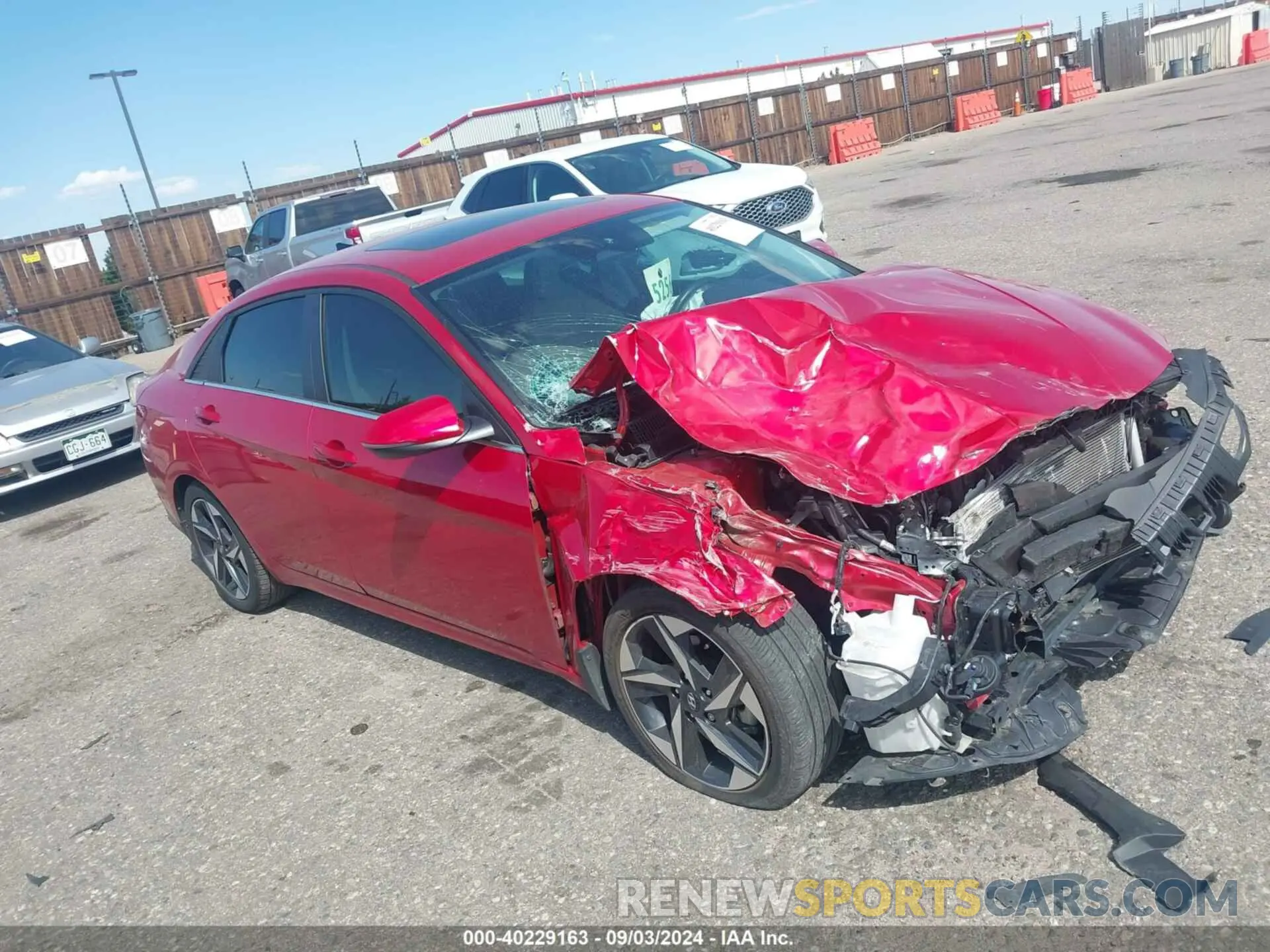 1 Photograph of a damaged car 5NPLP4AGXNH067579 HYUNDAI ELANTRA 2022