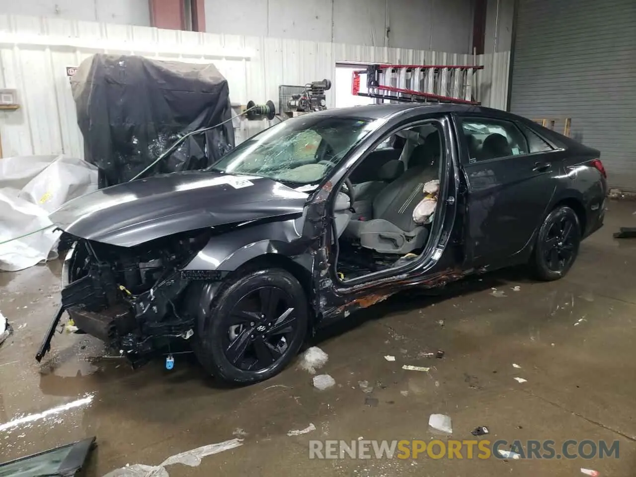 1 Photograph of a damaged car 5NPLS4AG1NH055223 HYUNDAI ELANTRA 2022