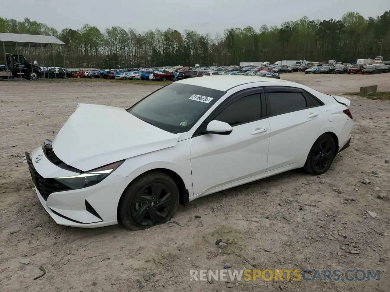 1 Photograph of a damaged car 5NPLS4AG1NH056517 HYUNDAI ELANTRA 2022