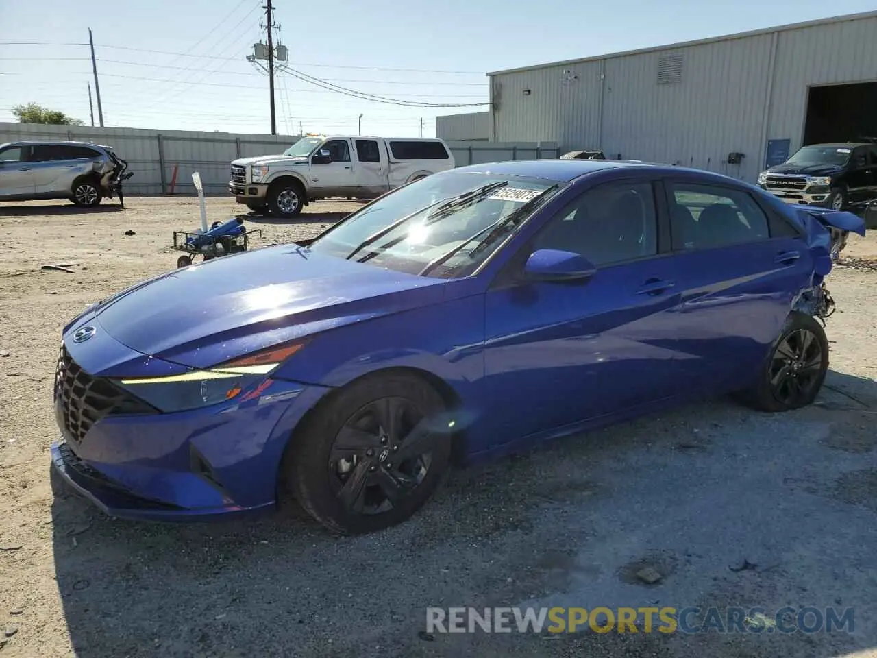 1 Photograph of a damaged car 5NPLS4AG2NH059944 HYUNDAI ELANTRA 2022