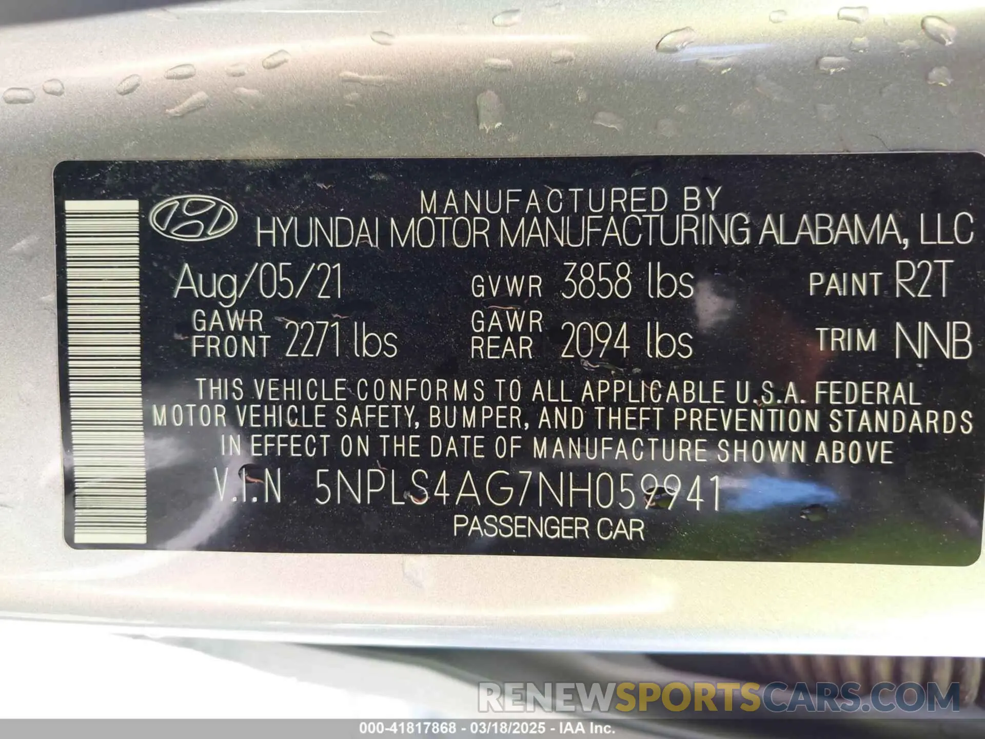 9 Photograph of a damaged car 5NPLS4AG7NH059941 HYUNDAI ELANTRA 2022