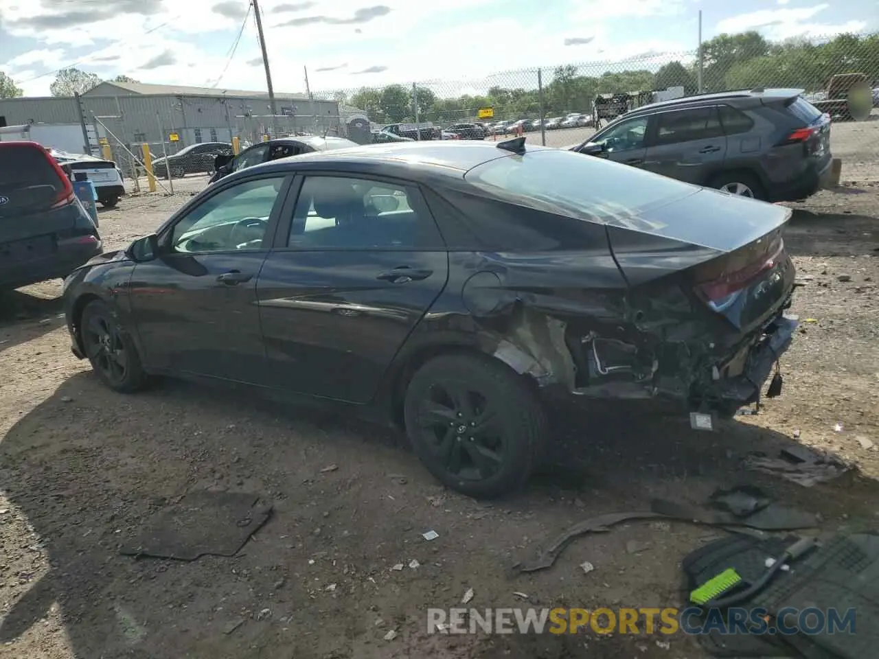 2 Photograph of a damaged car 5NPLS4AG7NH081065 HYUNDAI ELANTRA 2022
