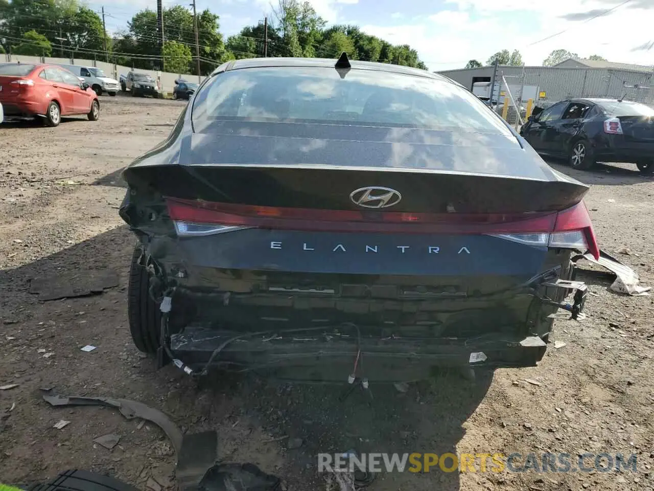 6 Photograph of a damaged car 5NPLS4AG7NH081065 HYUNDAI ELANTRA 2022