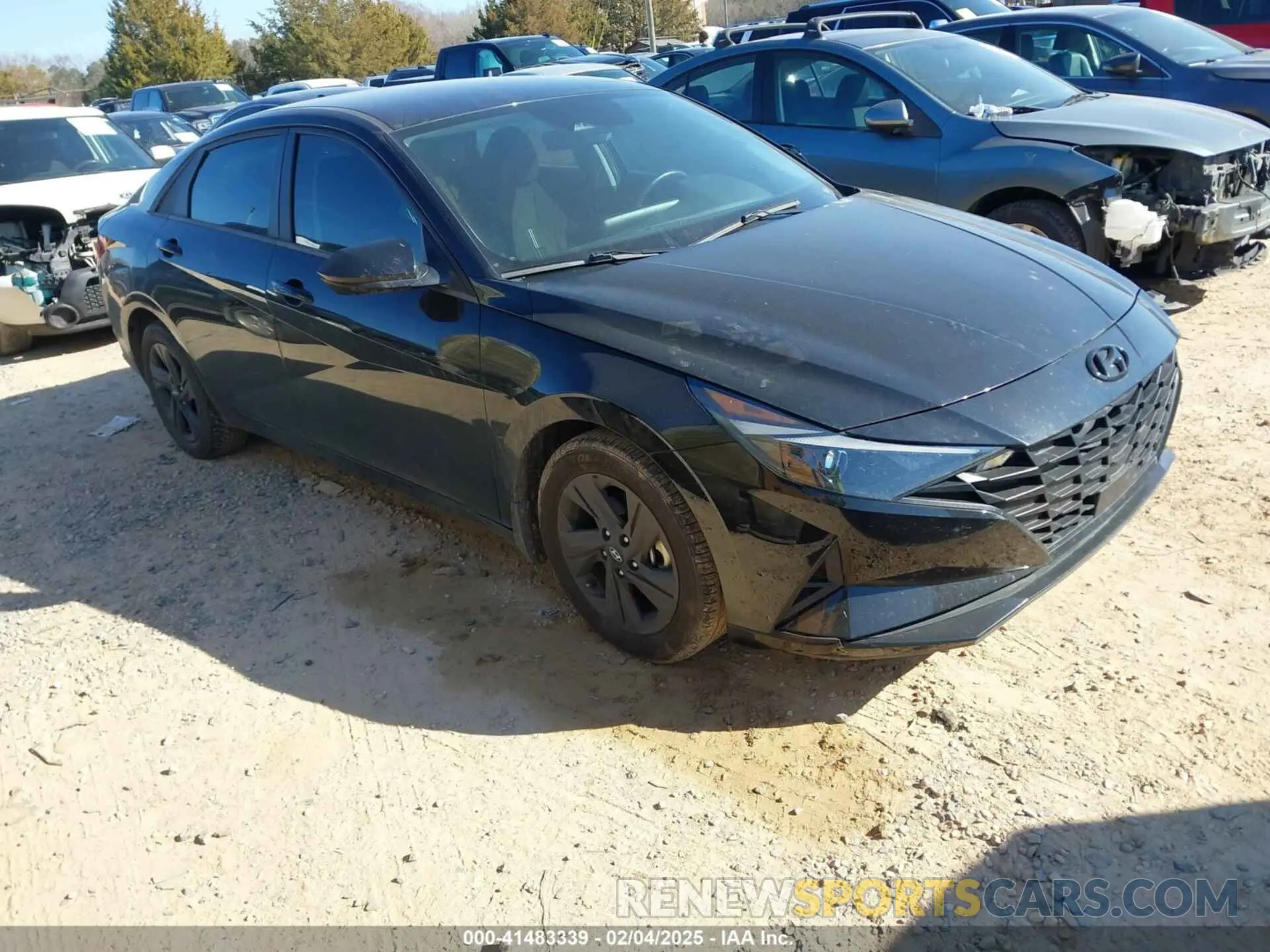 1 Photograph of a damaged car 5NPLS4AG8NH086713 HYUNDAI ELANTRA 2022
