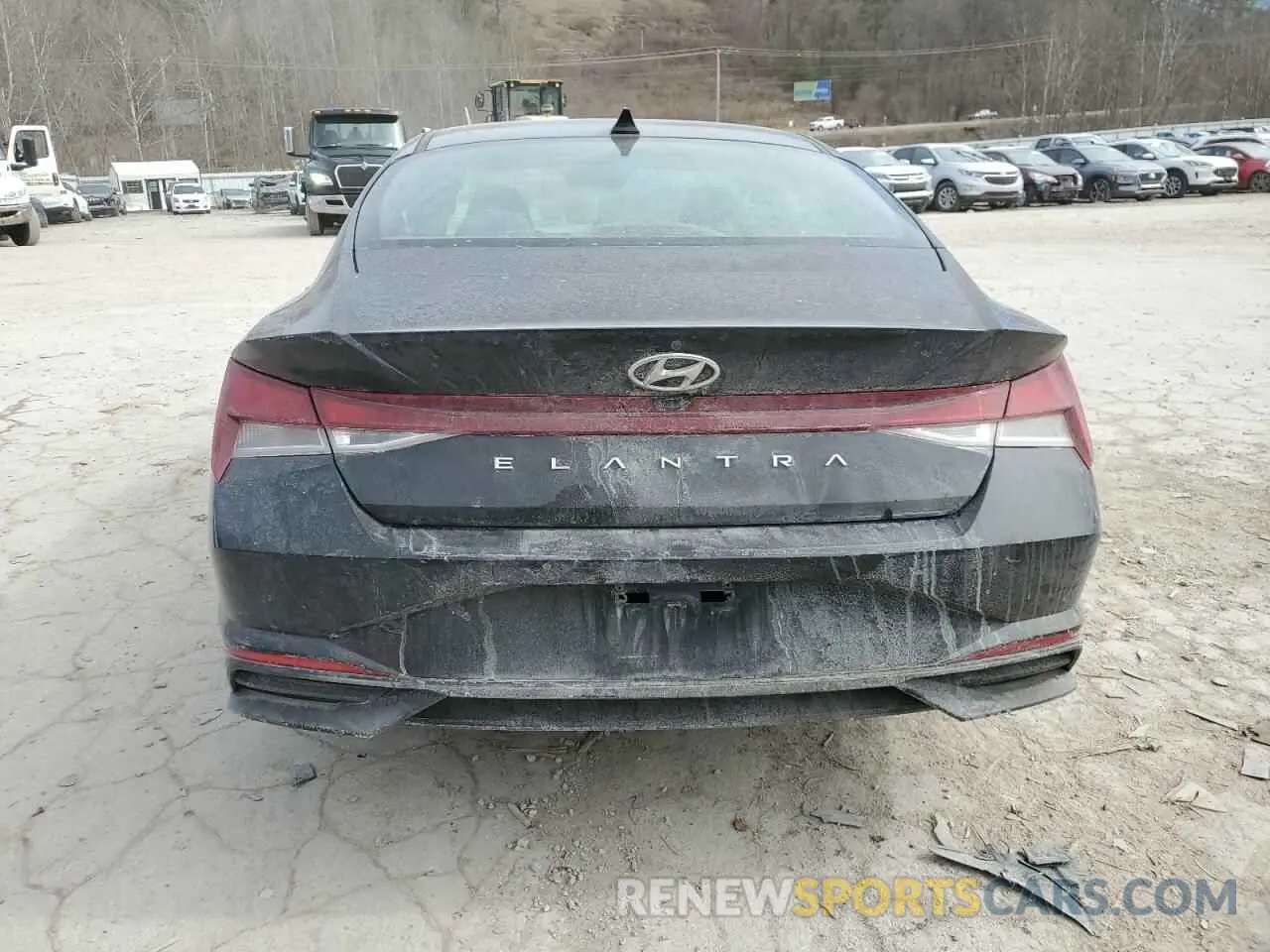 6 Photograph of a damaged car 5NPLS4AG9NH056085 HYUNDAI ELANTRA 2022