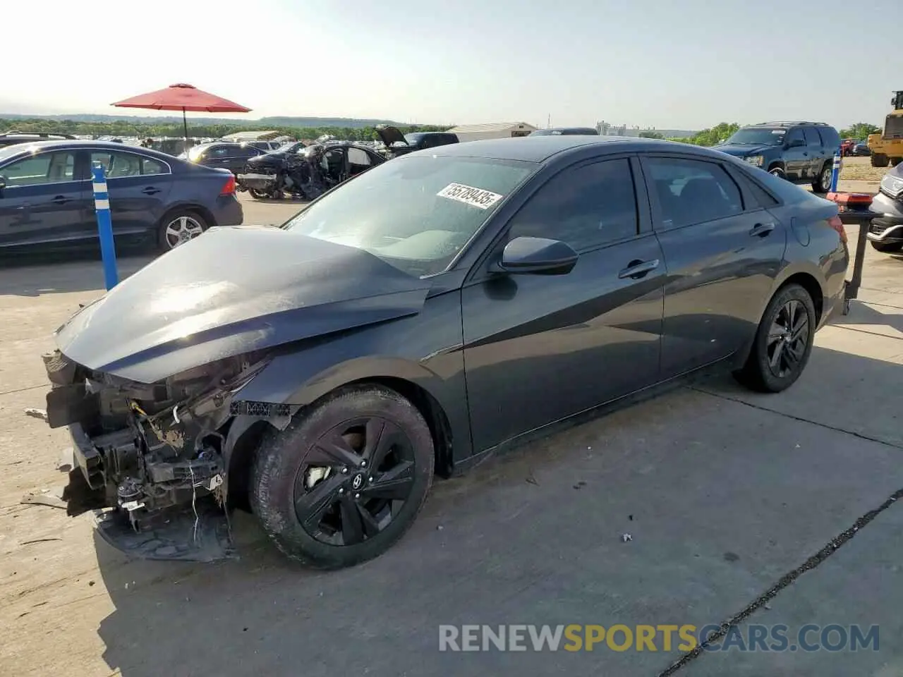1 Photograph of a damaged car 5NPLS4AG9NH066454 HYUNDAI ELANTRA 2022