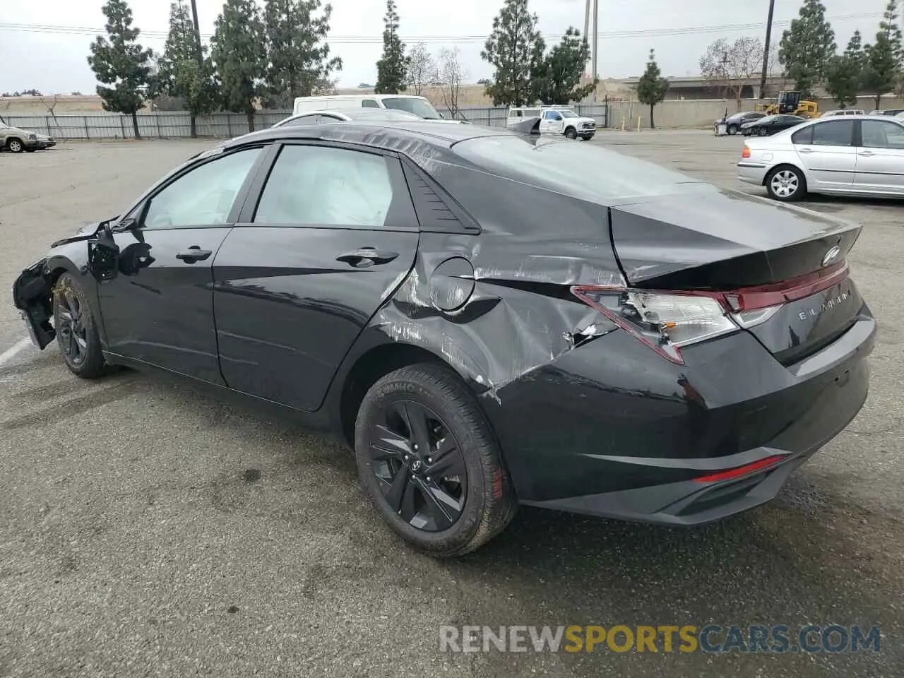 2 Photograph of a damaged car 5NPLS4AGXNH058380 HYUNDAI ELANTRA 2022