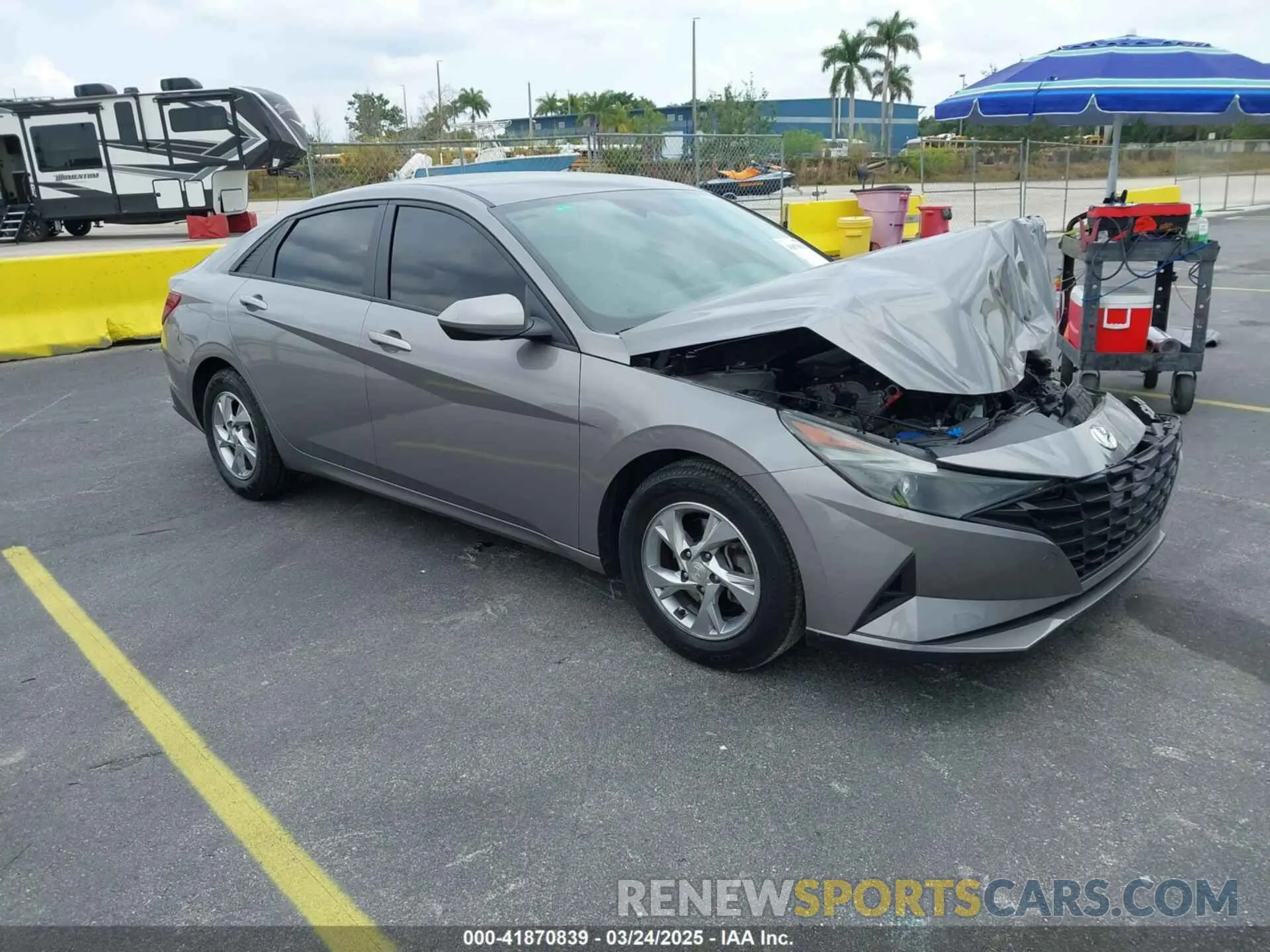 1 Photograph of a damaged car KMHLL4AG2NU255039 HYUNDAI ELANTRA 2022