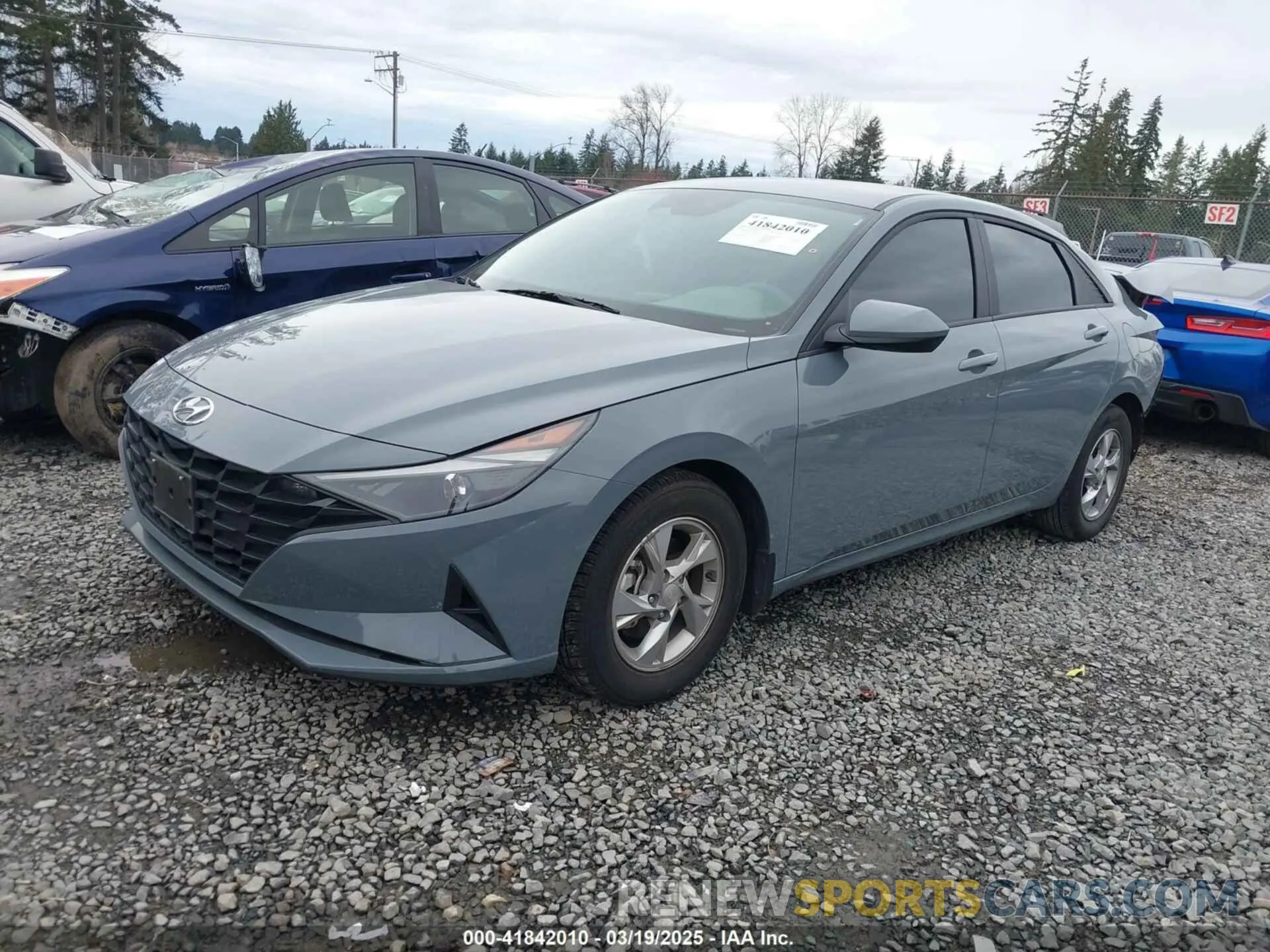 2 Photograph of a damaged car KMHLL4AG3NU324837 HYUNDAI ELANTRA 2022