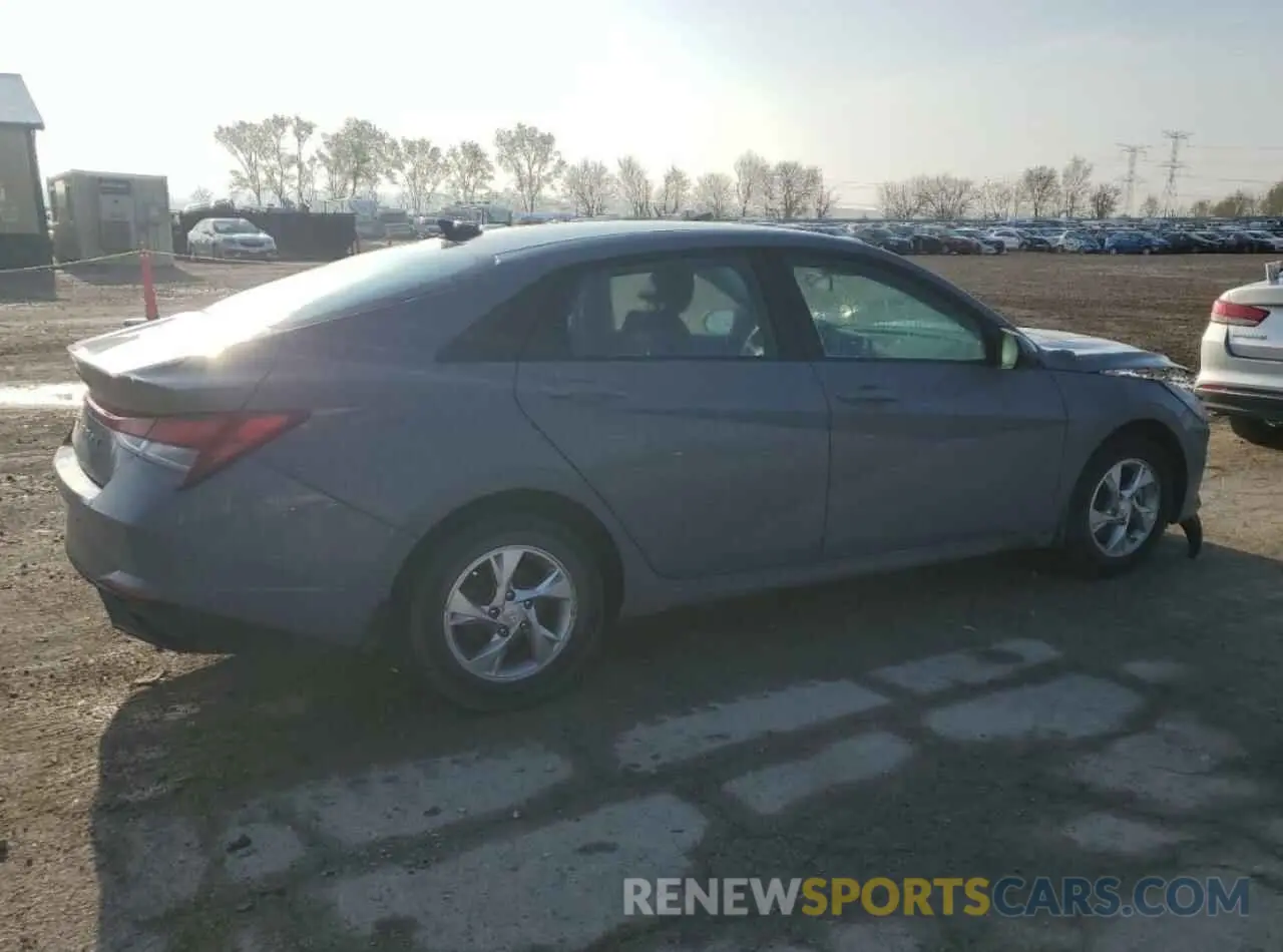 3 Photograph of a damaged car KMHLL4AG4NU278614 HYUNDAI ELANTRA 2022
