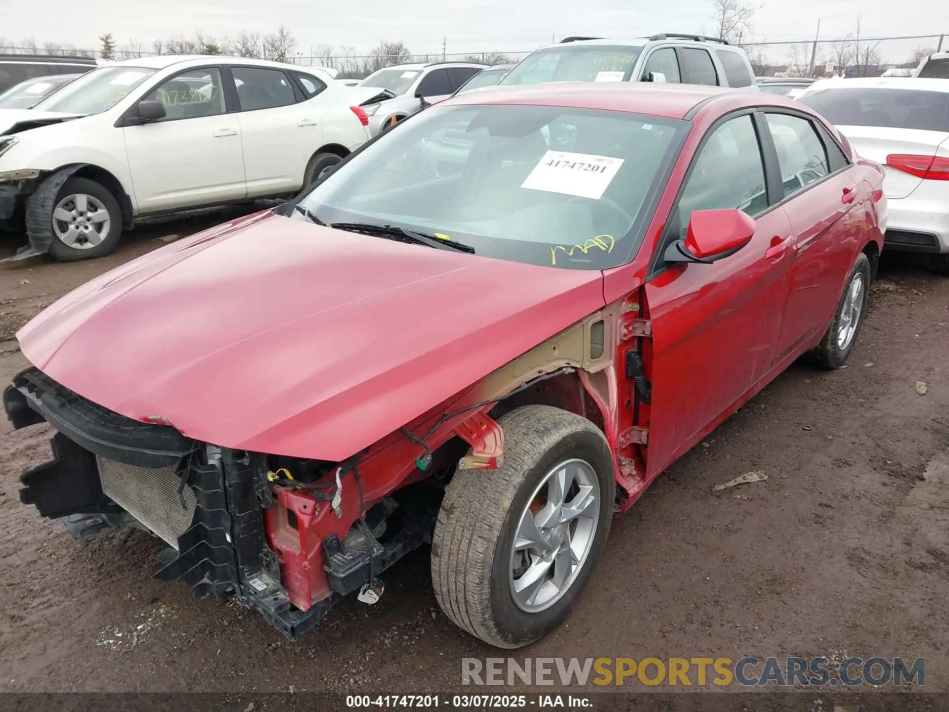2 Photograph of a damaged car KMHLL4AG7NU325005 HYUNDAI ELANTRA 2022