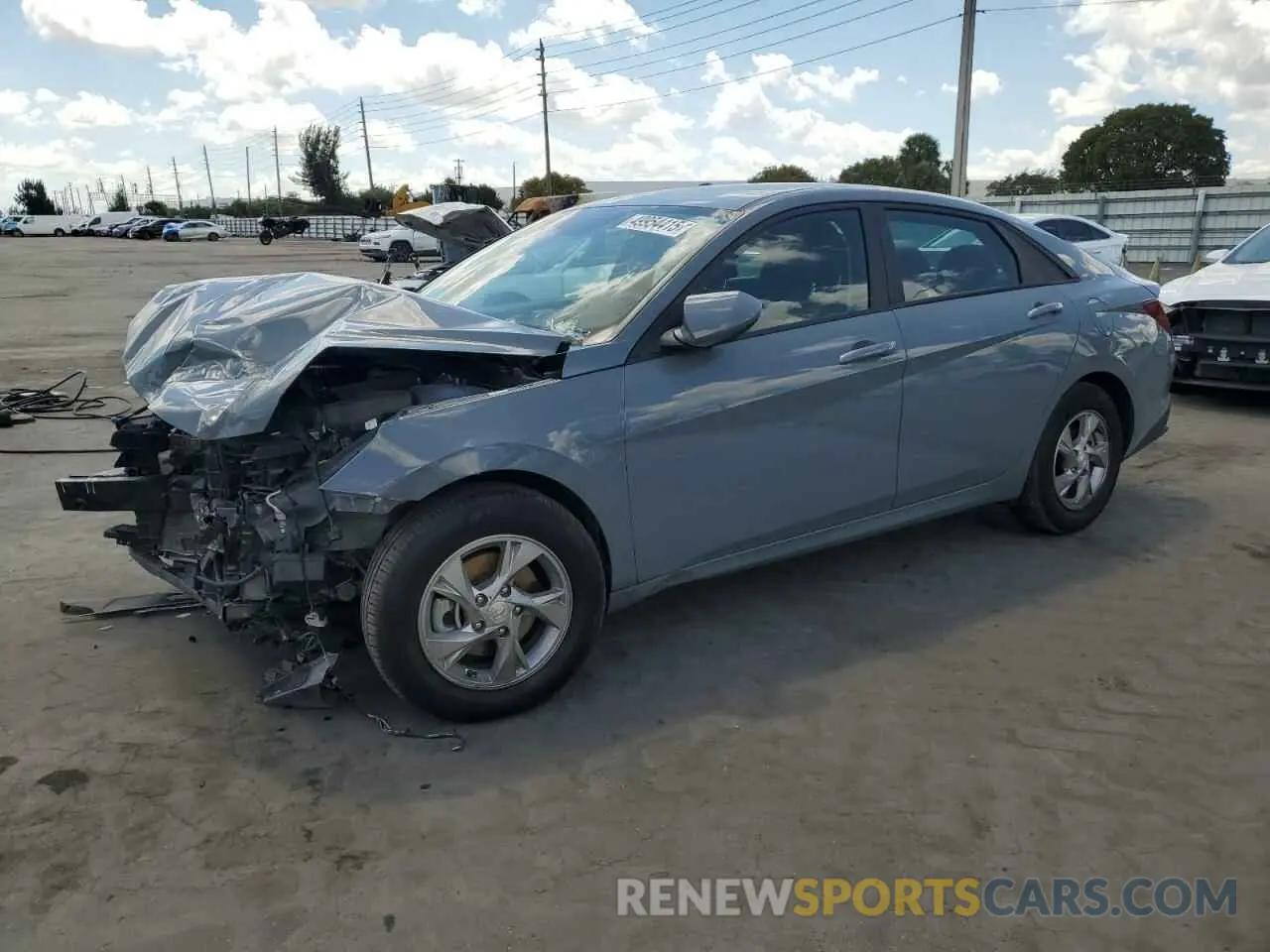 1 Photograph of a damaged car KMHLL4AG7NU332648 HYUNDAI ELANTRA 2022