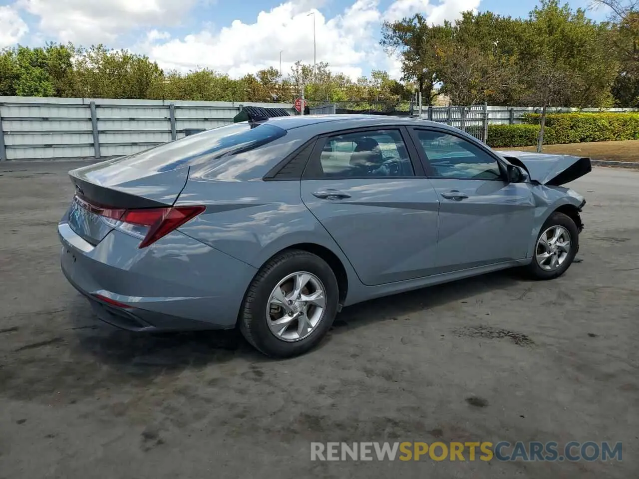 3 Photograph of a damaged car KMHLL4AG7NU332648 HYUNDAI ELANTRA 2022