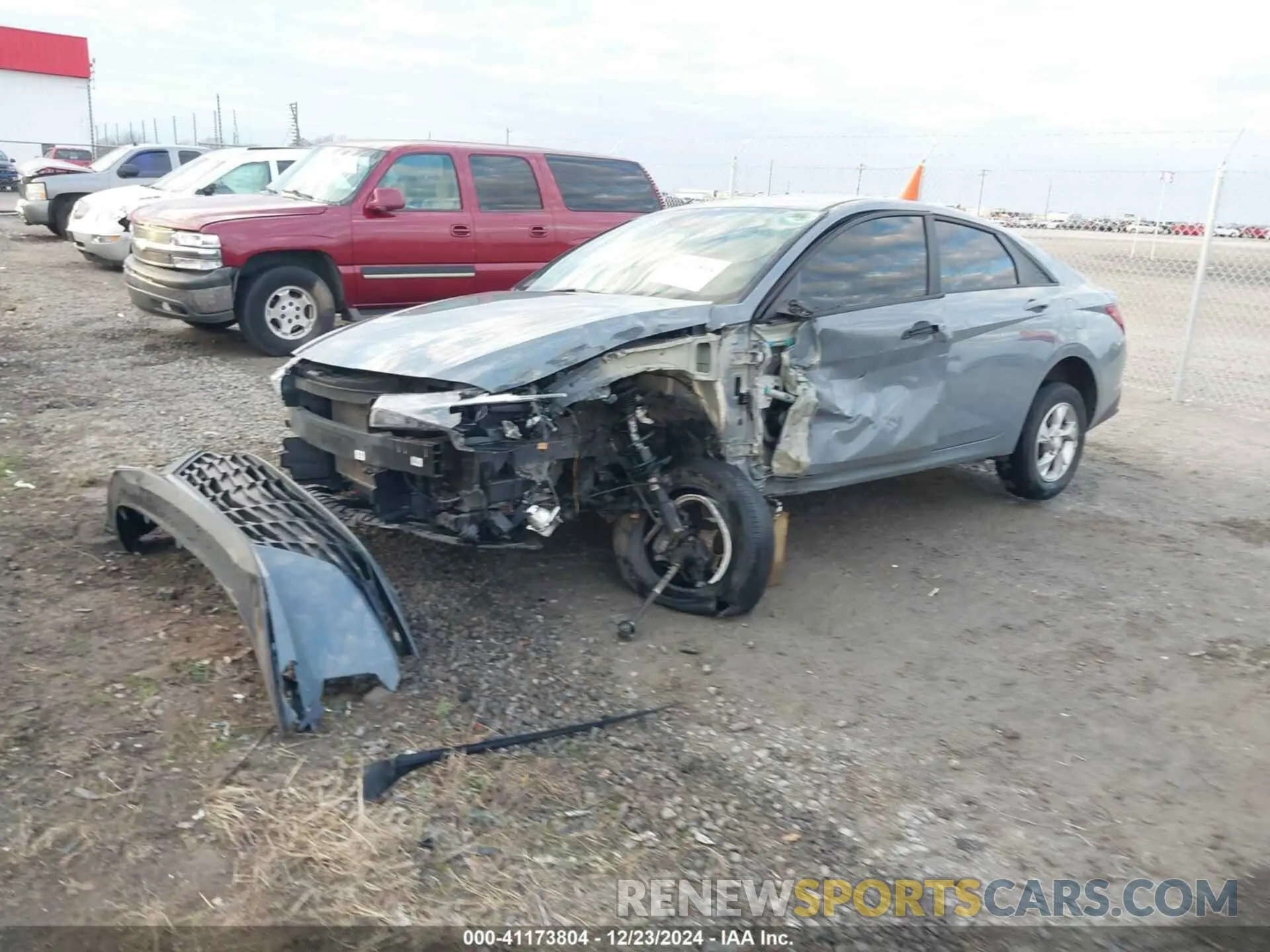 2 Photograph of a damaged car KMHLL4AG9NU289768 HYUNDAI ELANTRA 2022