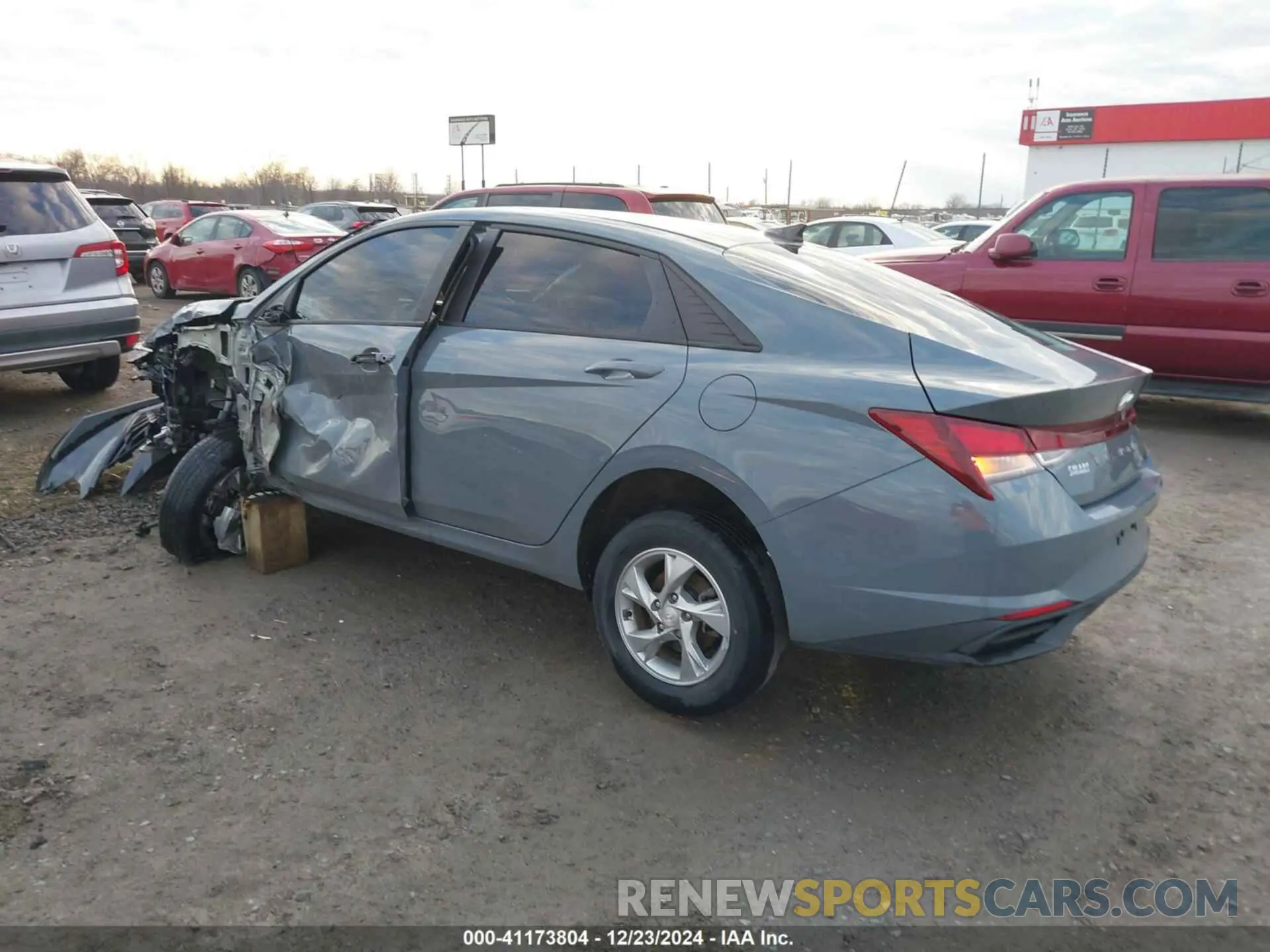 3 Photograph of a damaged car KMHLL4AG9NU289768 HYUNDAI ELANTRA 2022
