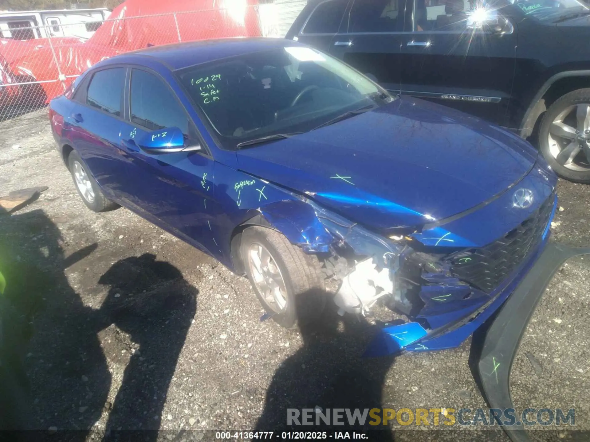 1 Photograph of a damaged car KMHLL4AGXNU255063 HYUNDAI ELANTRA 2022
