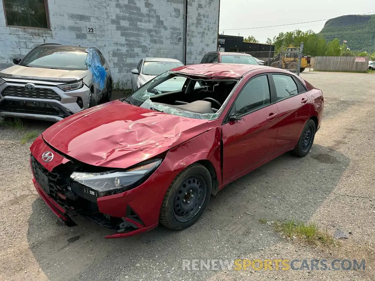 3 Photograph of a damaged car KMHLM4AG0NU215376 HYUNDAI ELANTRA 2022