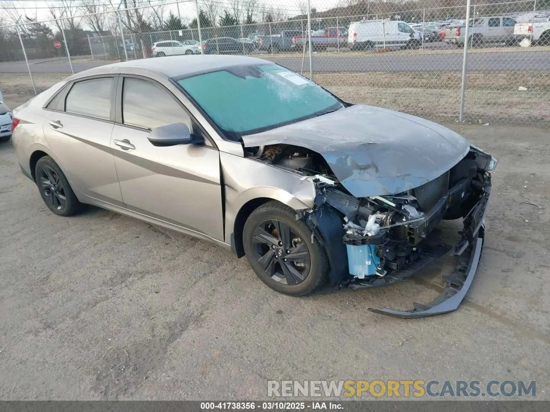 1 Photograph of a damaged car KMHLM4AG0NU240794 HYUNDAI ELANTRA 2022