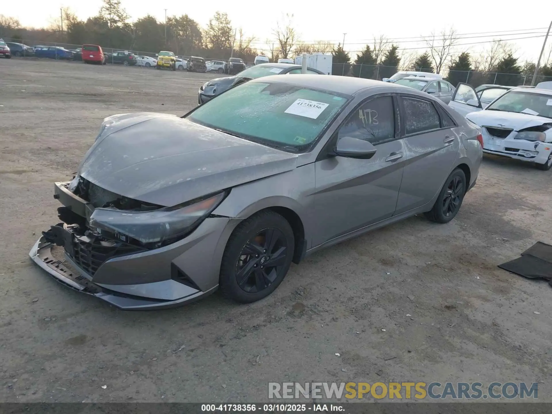 2 Photograph of a damaged car KMHLM4AG0NU240794 HYUNDAI ELANTRA 2022