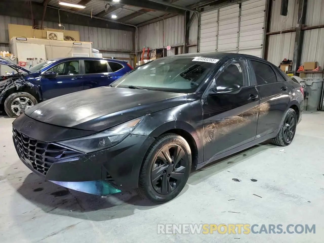 1 Photograph of a damaged car KMHLM4AG0NU283001 HYUNDAI ELANTRA 2022