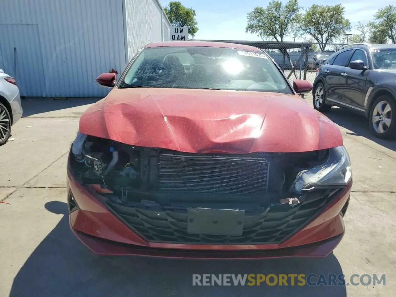 5 Photograph of a damaged car KMHLM4AG0NU327207 HYUNDAI ELANTRA 2022