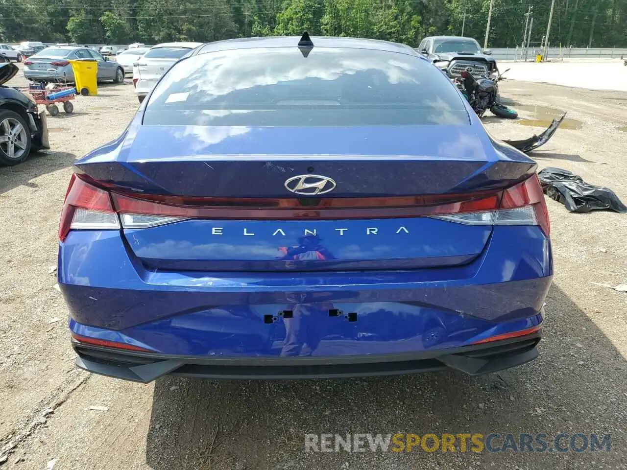 6 Photograph of a damaged car KMHLM4AG2NU239923 HYUNDAI ELANTRA 2022