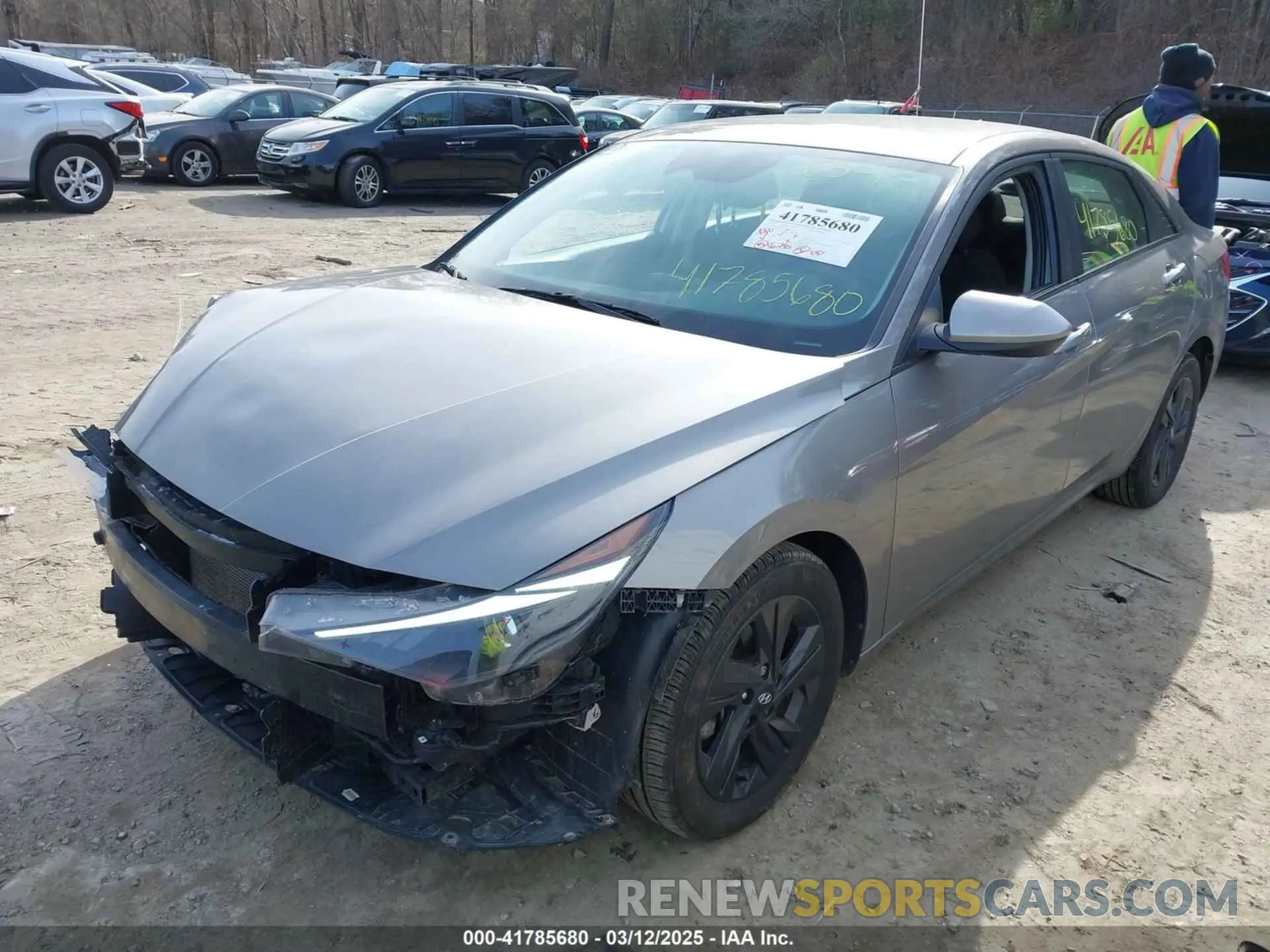 2 Photograph of a damaged car KMHLM4AG2NU286496 HYUNDAI ELANTRA 2022
